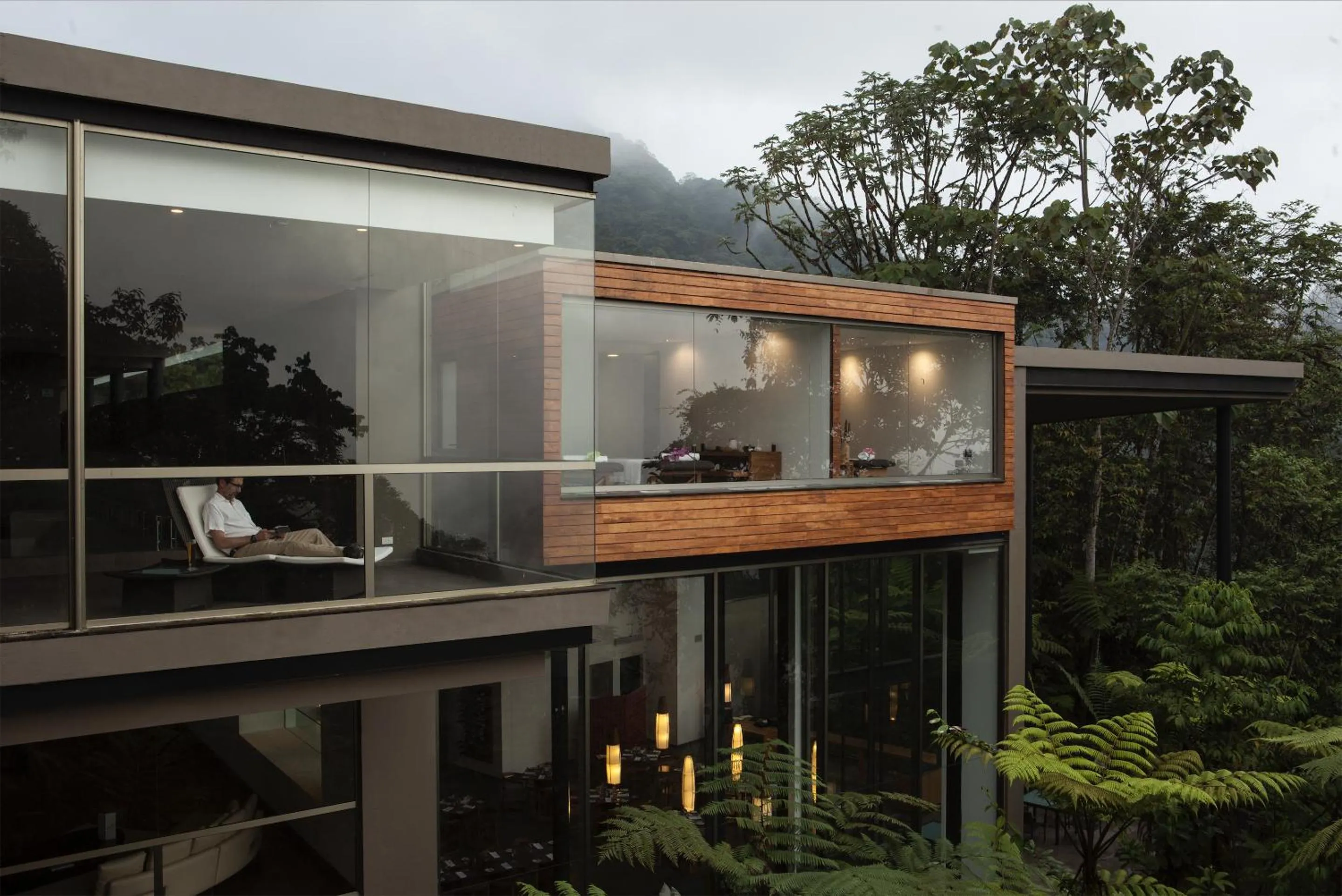 Property building in Mashpi Lodge