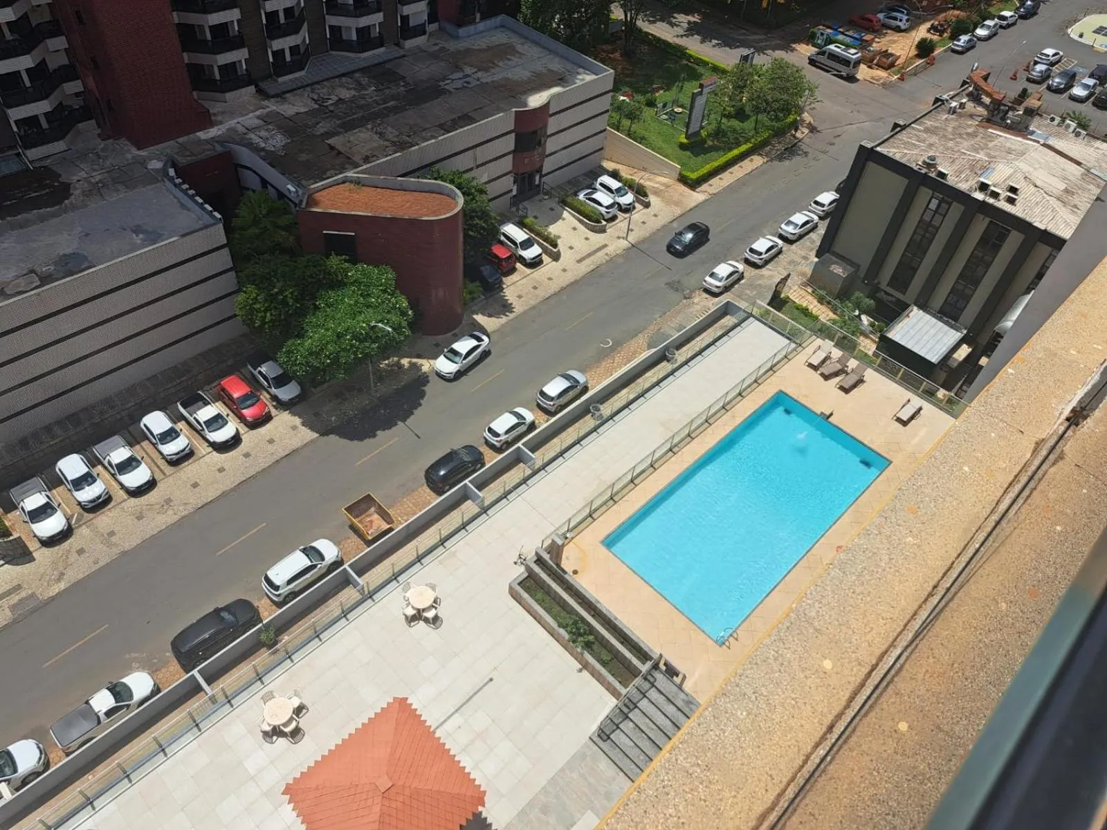 Pool view in Garvey Park Hotel