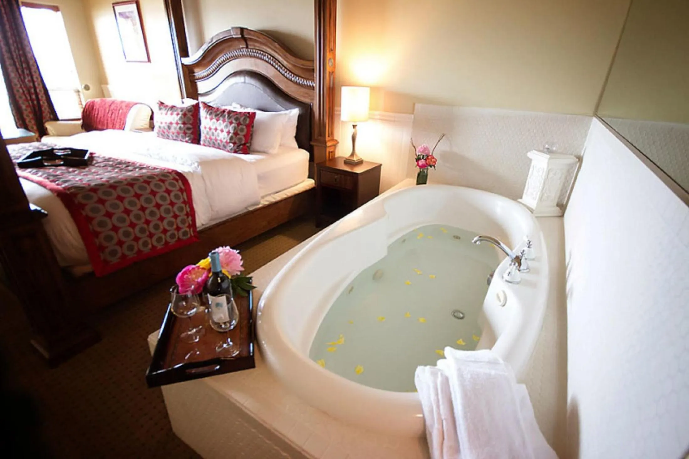 Bed in Camano Island Inn