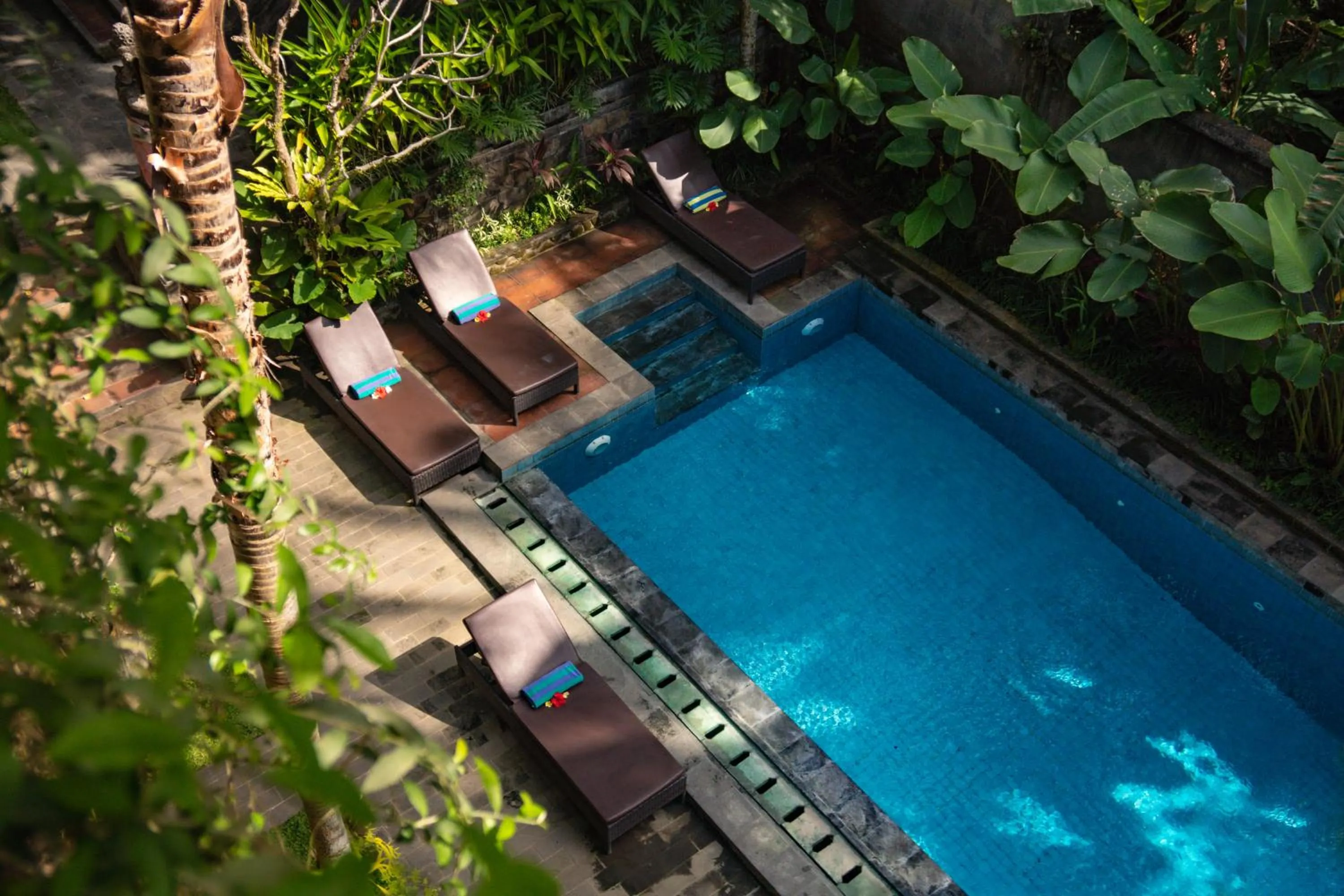 Pool view in Alam Terrace Cottages
