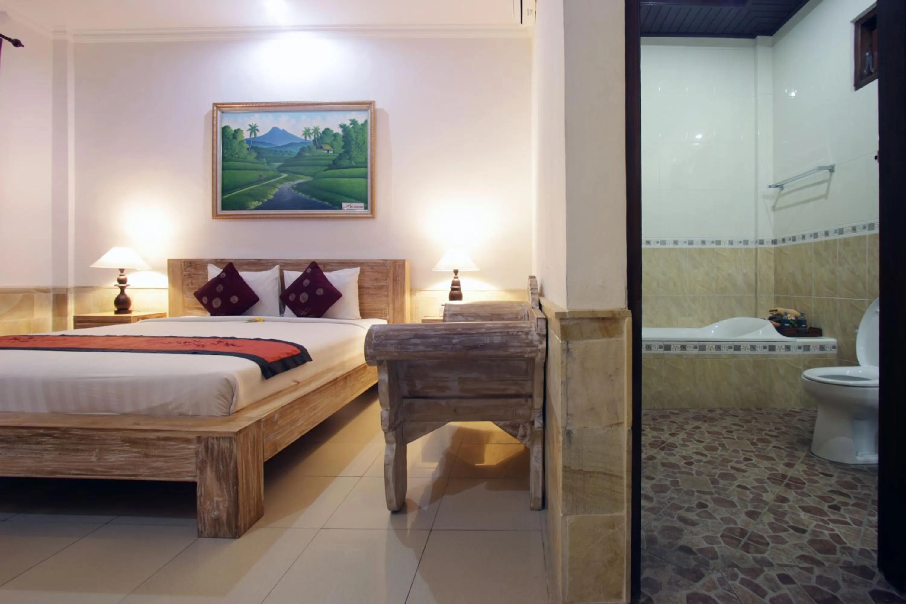 Bathroom, Bed in Alam Terrace Cottages