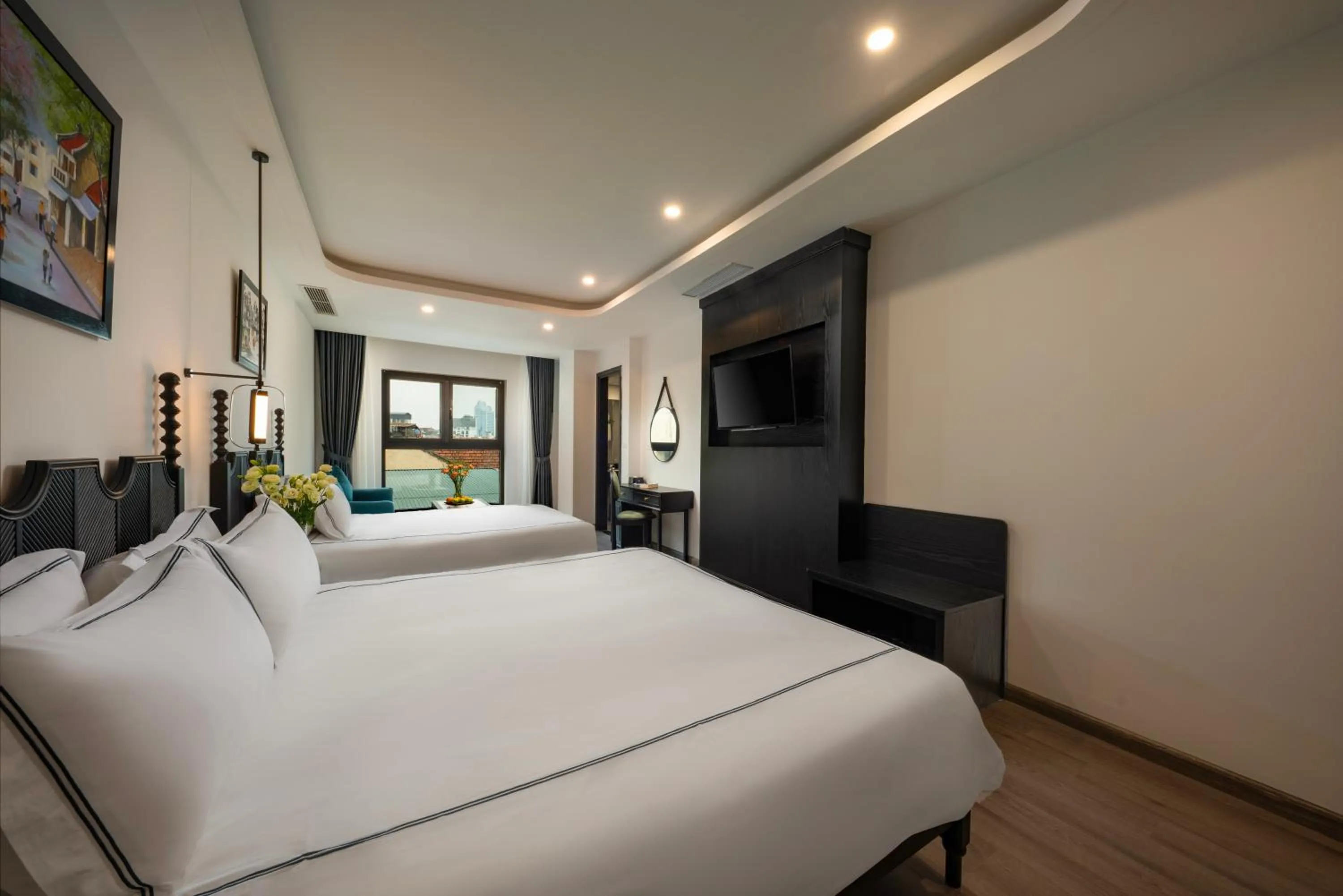 Bed in SQ Hang Gai Hotel & Spa