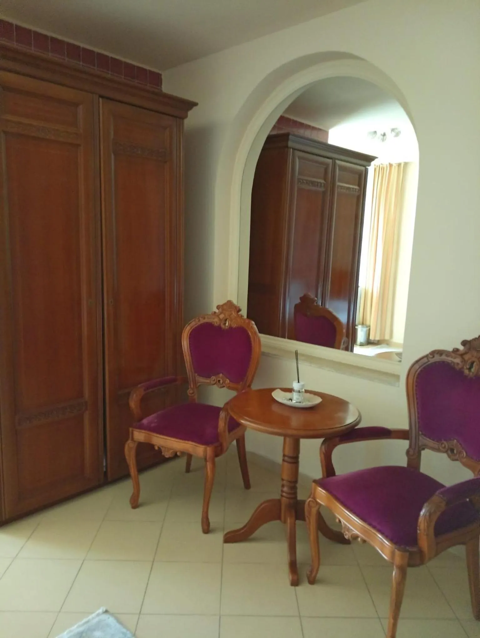 Seating area in El Locanda Boutique Hotel