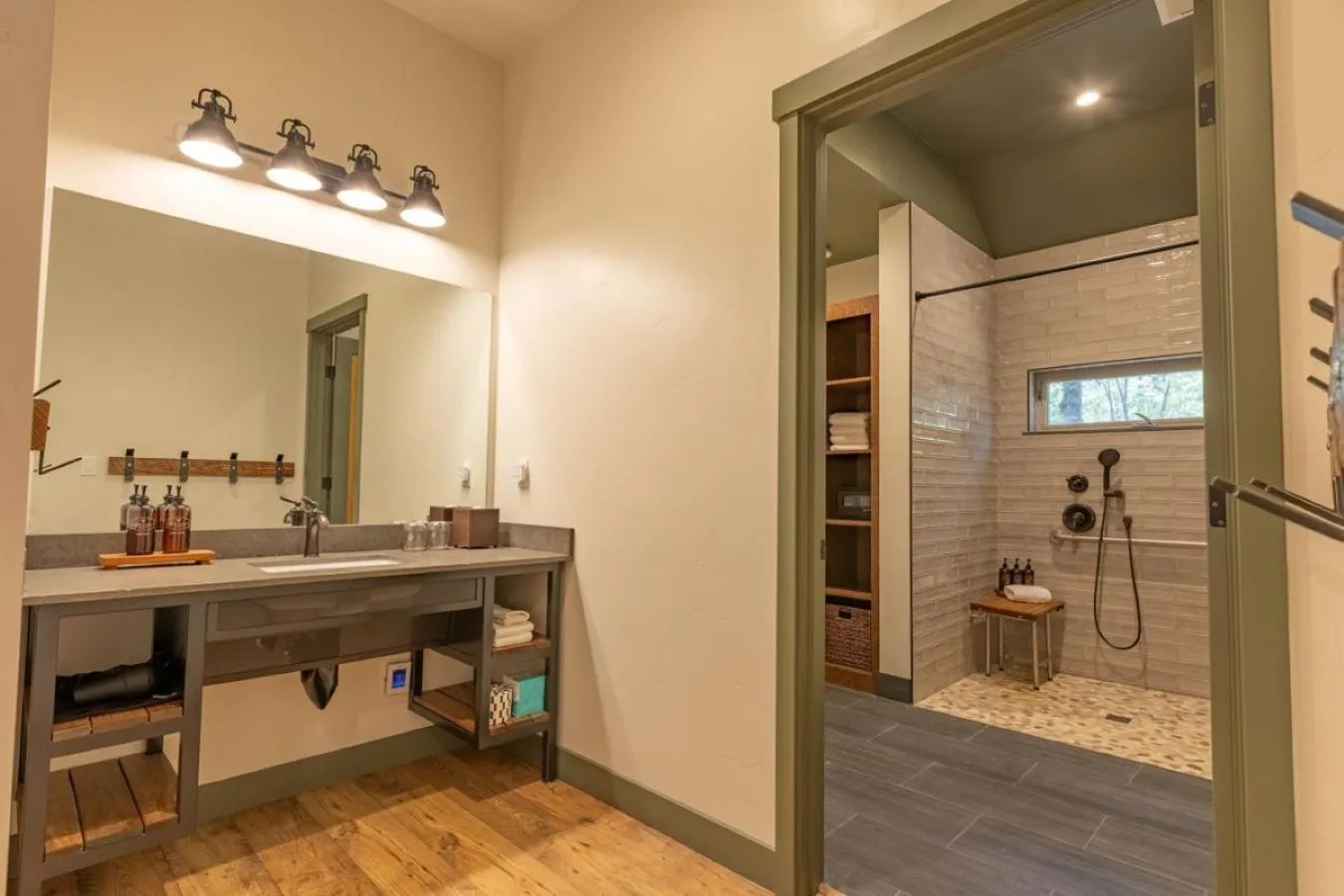 Shower in Firefall Ranch Yosemite