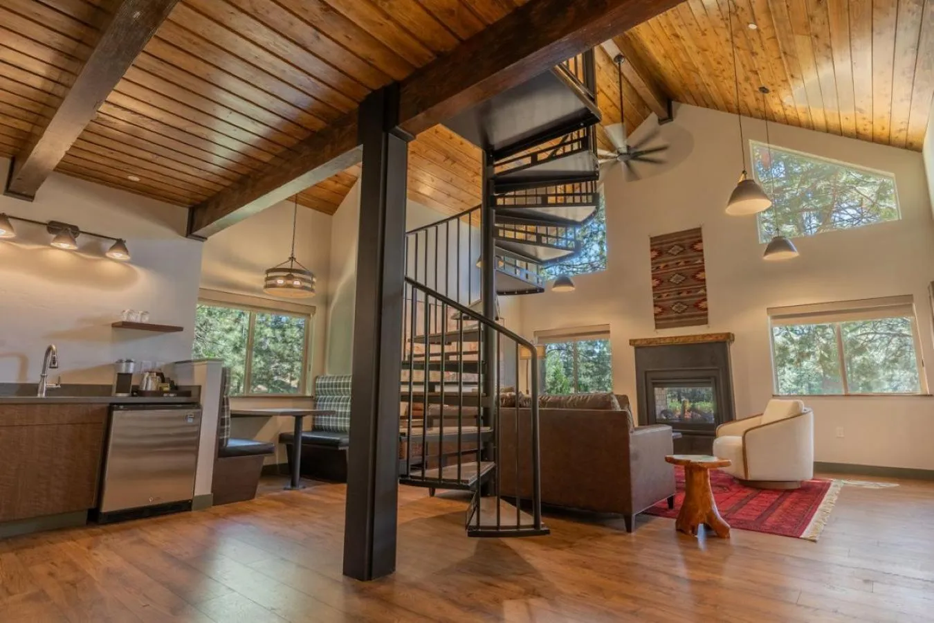 Living room in Firefall Ranch Yosemite