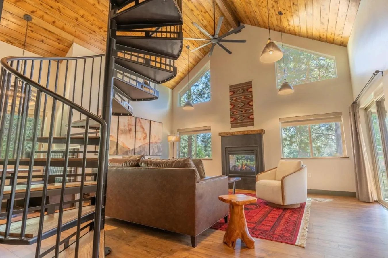 Living room in Firefall Ranch Yosemite