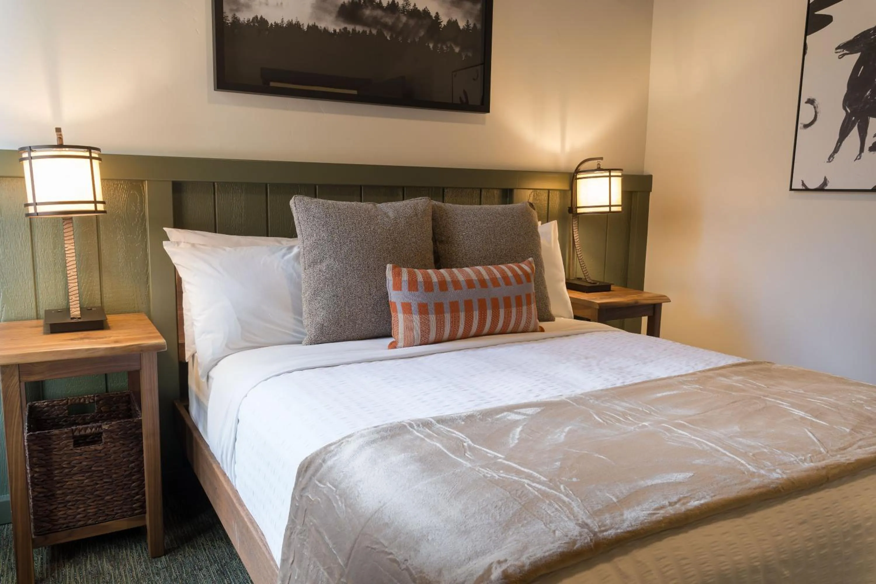 Bed in Firefall Ranch Yosemite