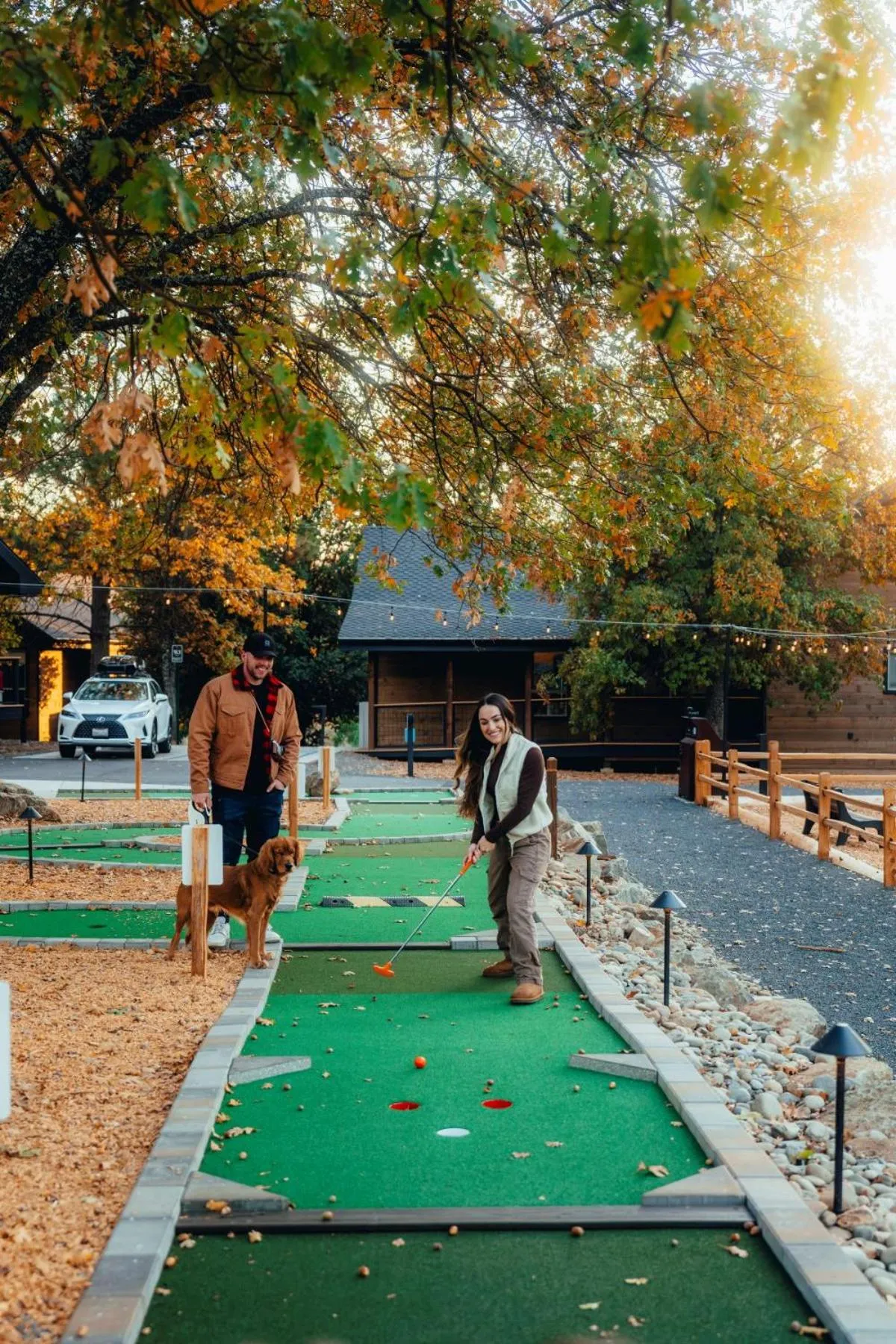 Minigolf in Firefall Ranch Yosemite