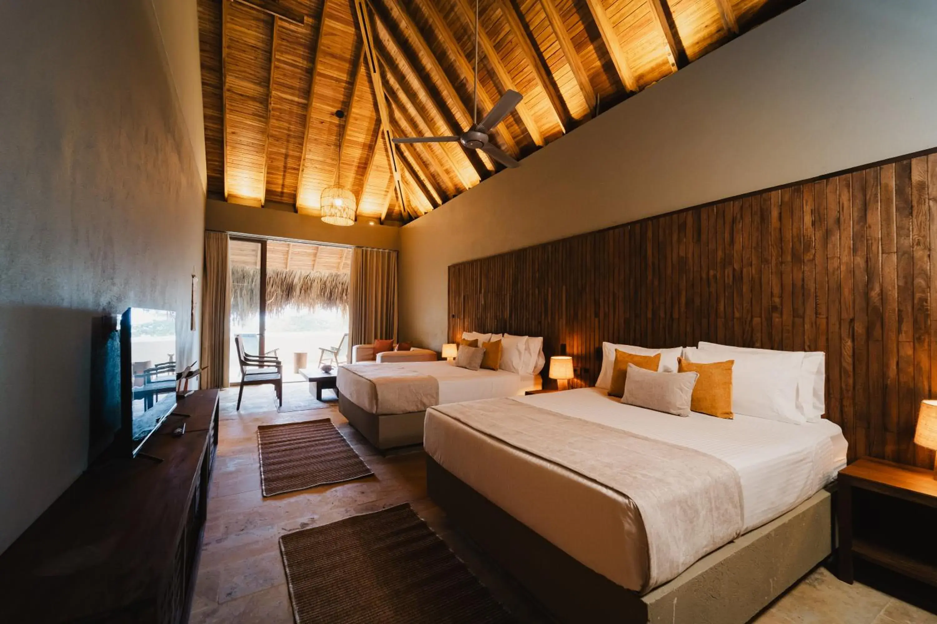 Superior Twin Queen Room with Sea View in Naio Hotel y Villas By OxoHotel Superior Twin Queen Room with Sea View in Naio Hotel y Villas By OxoHotel