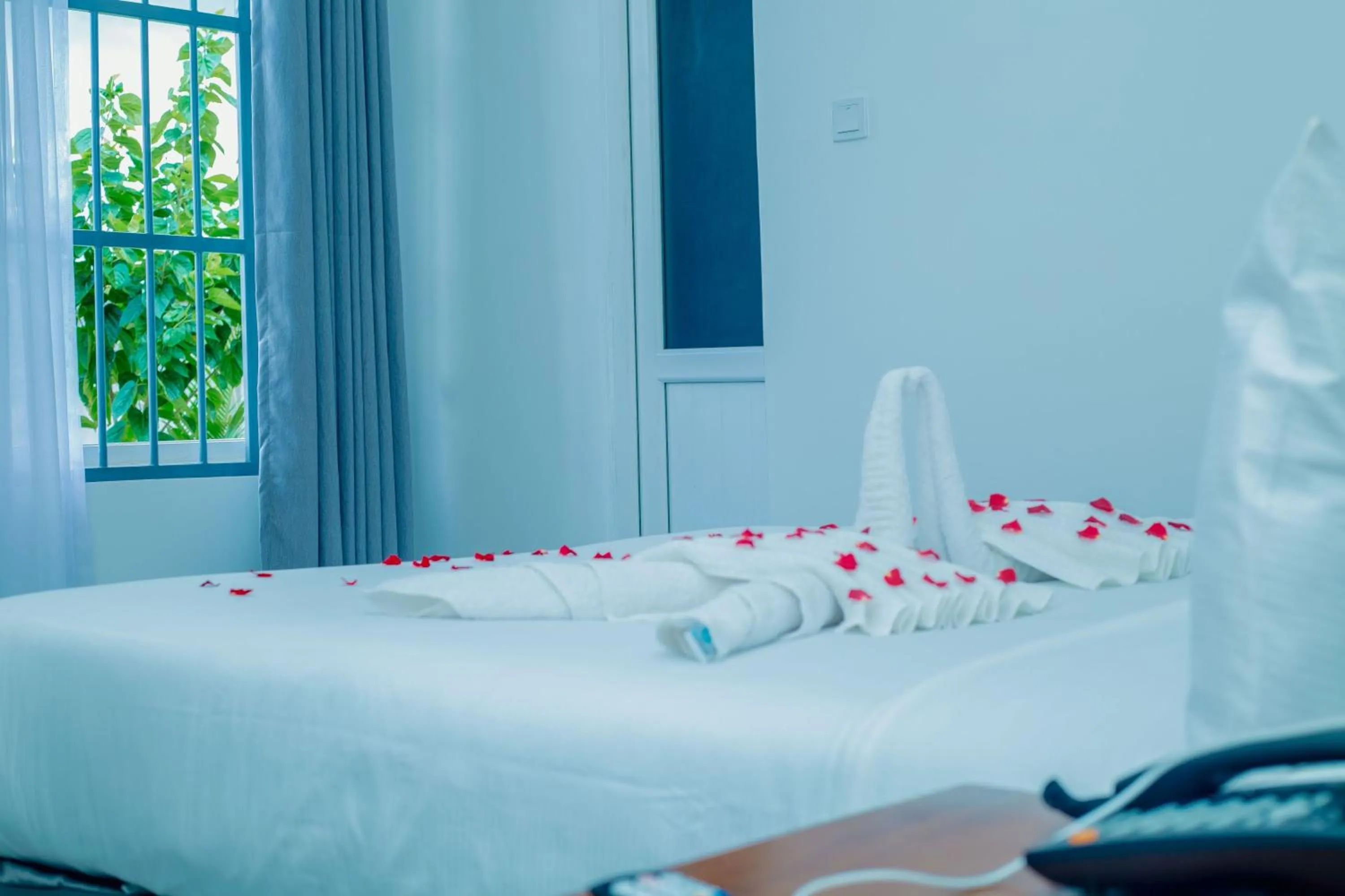 Bed in Teranga Lodge and Restaurant