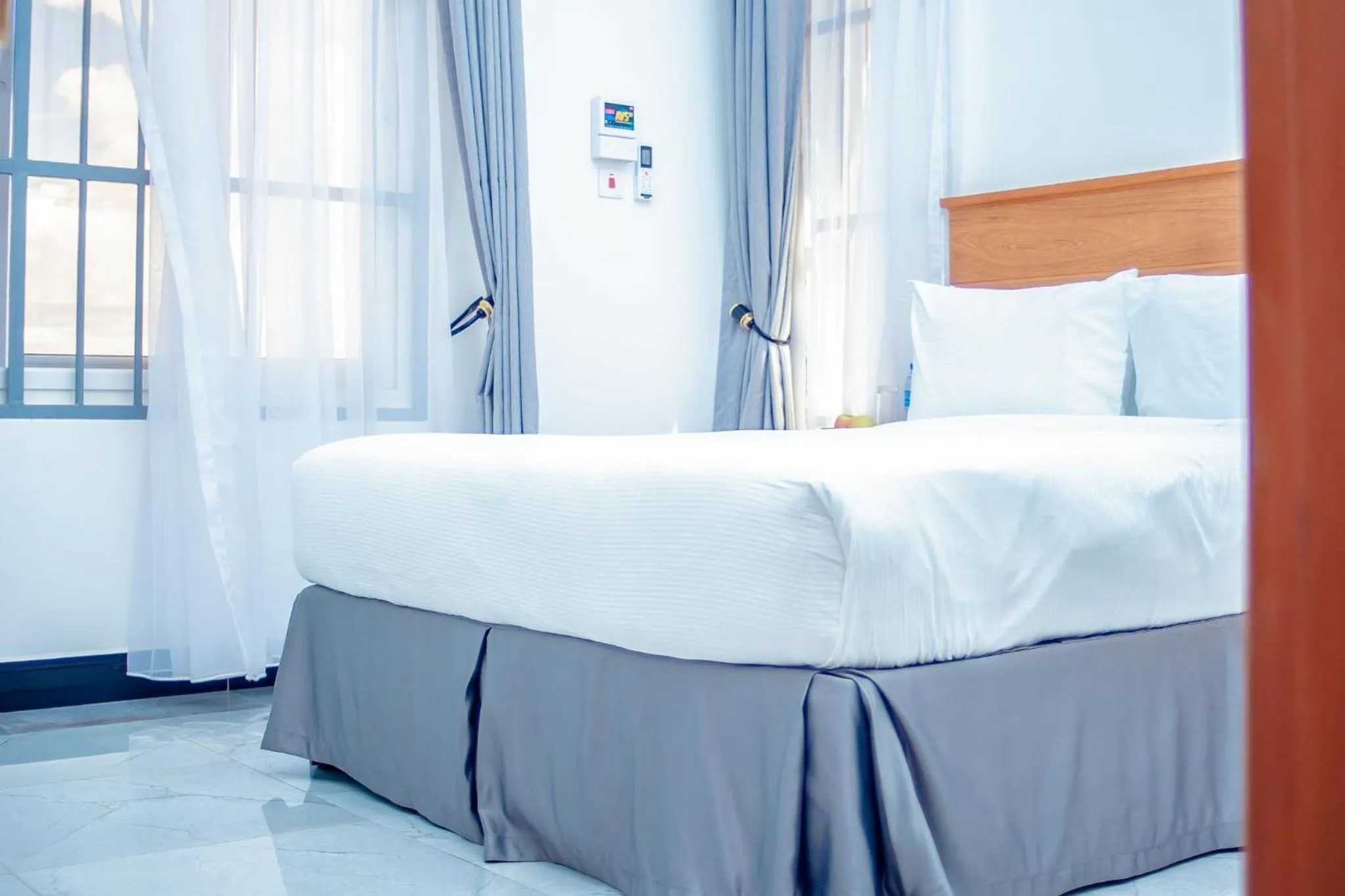 Bed in Teranga Lodge and Restaurant