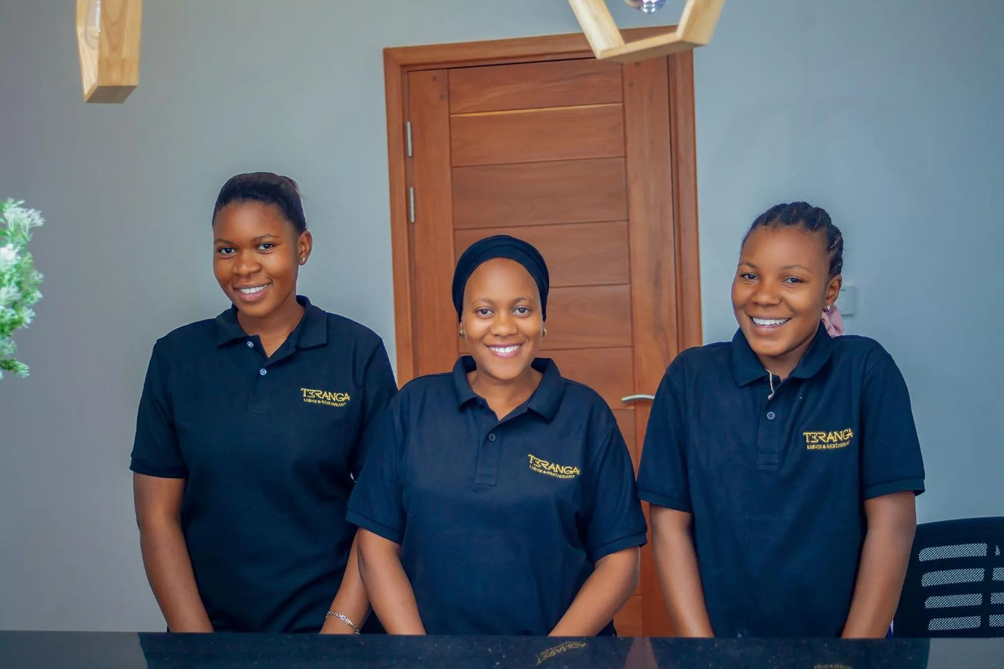 Staff in Teranga Lodge and Restaurant
