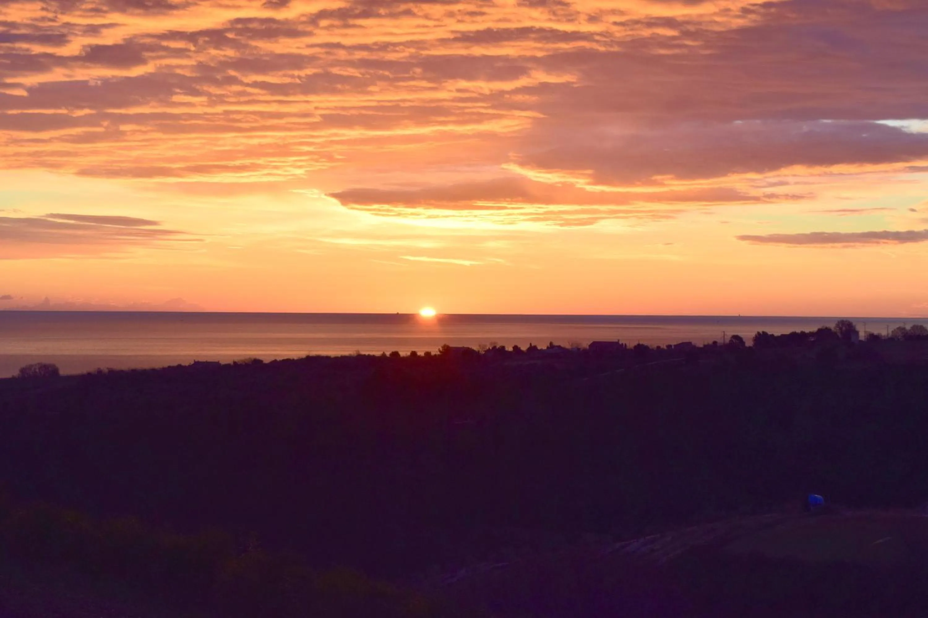 Sunset in Villa Manu