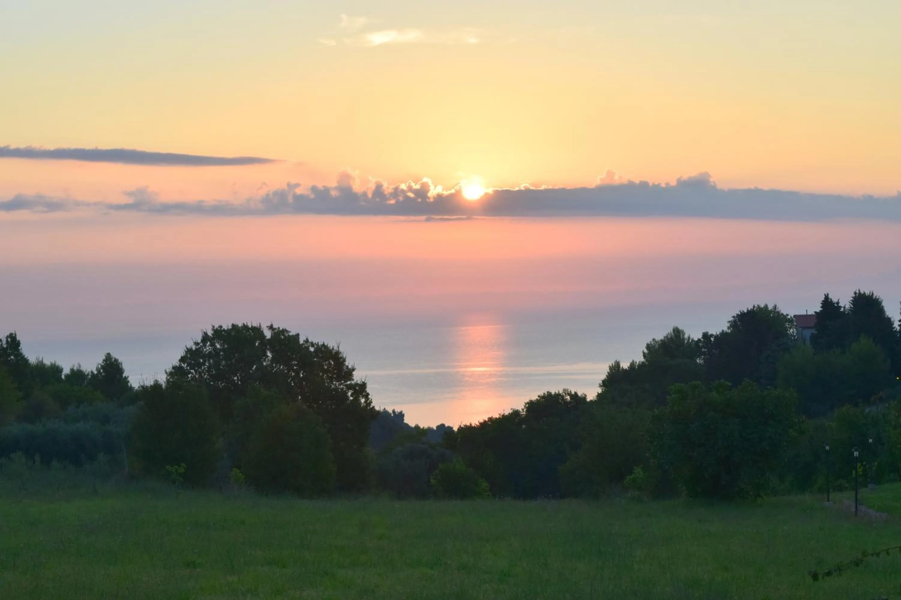 Sunset in Villa Manu