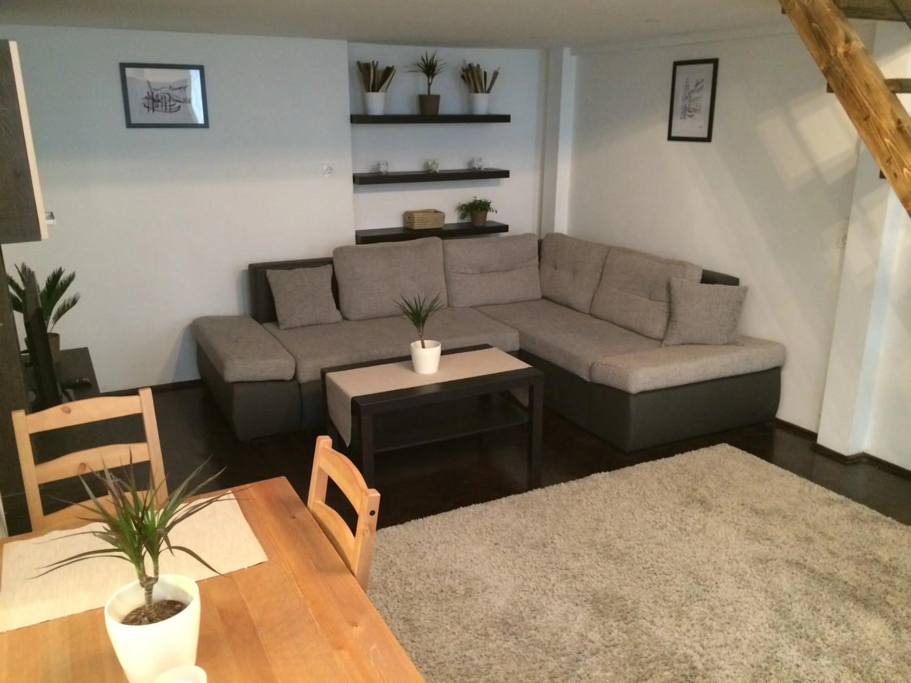 Living room in Central King Apartment