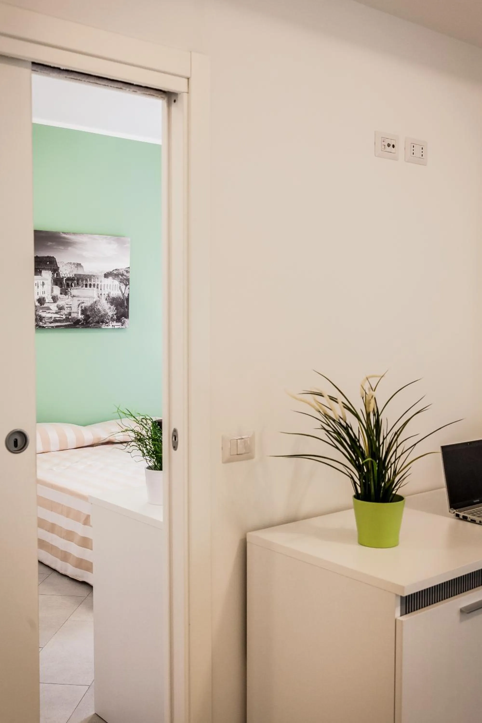 Bed in Vatican Rooms Holiday in Rome