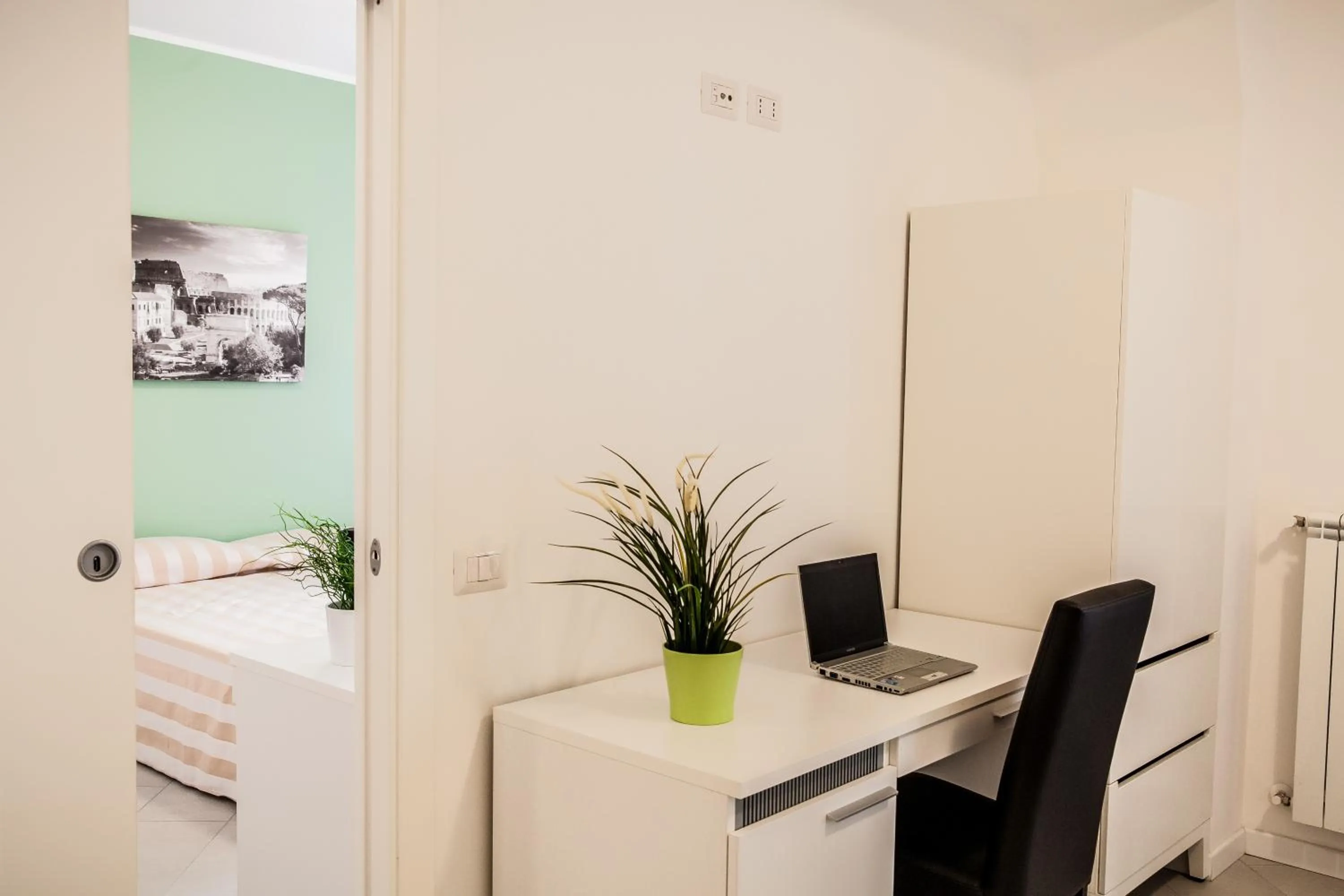 Bed in Vatican Rooms Holiday in Rome