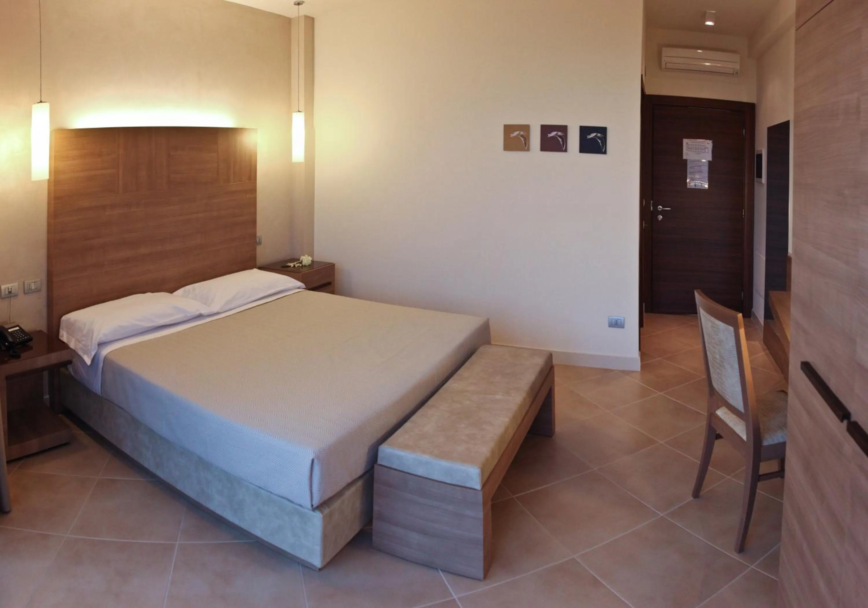 Bed in Hotel Vespucci