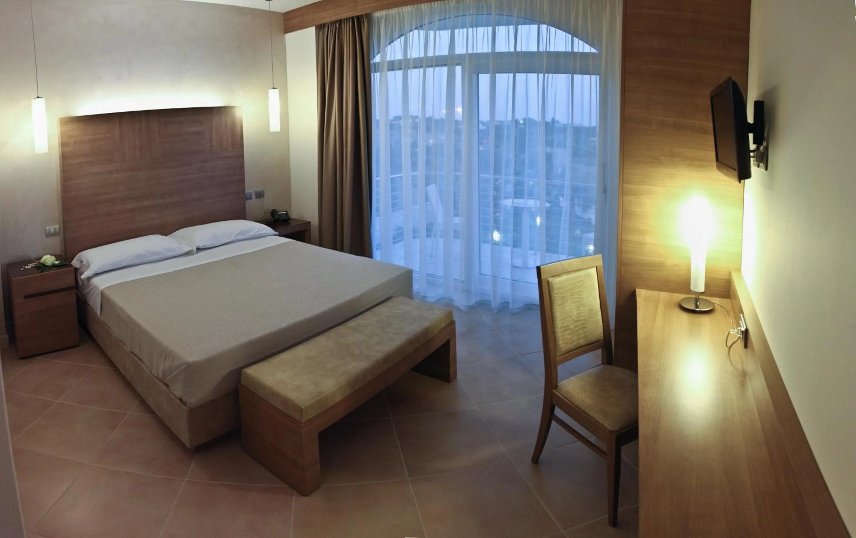 Bed in Hotel Vespucci