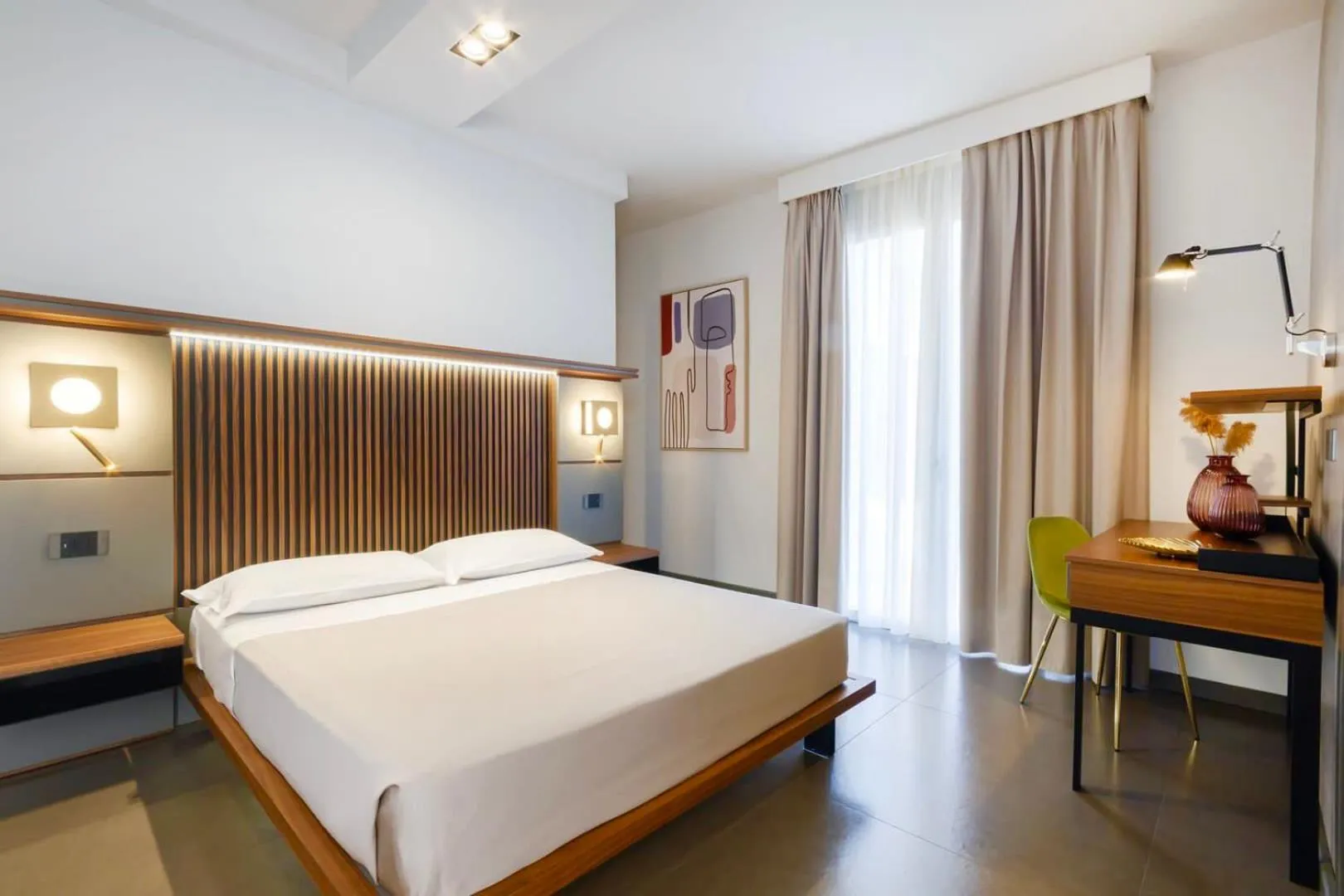 Bed in Hotel Vespucci