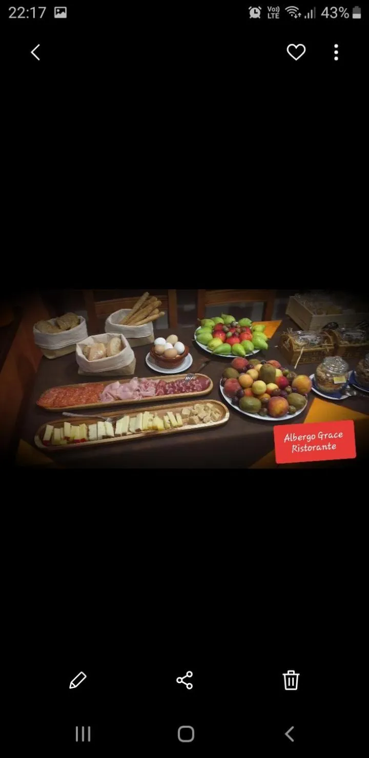 Food and drinks in Albergo B&B Ristorante Grace