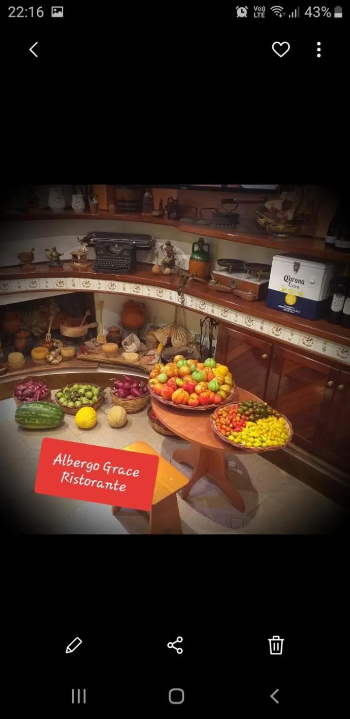 Food and drinks in Albergo B&B Ristorante Grace