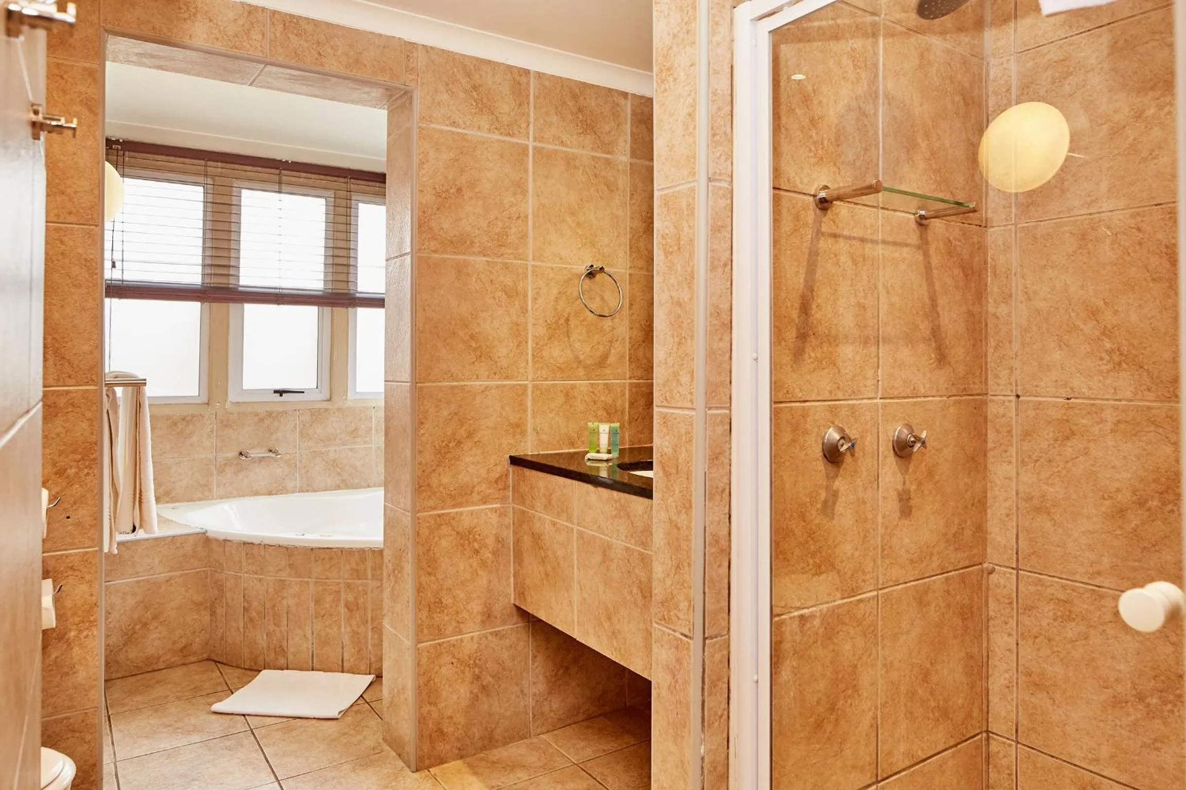 Bathroom in First Group Midlands Saddle and Trout