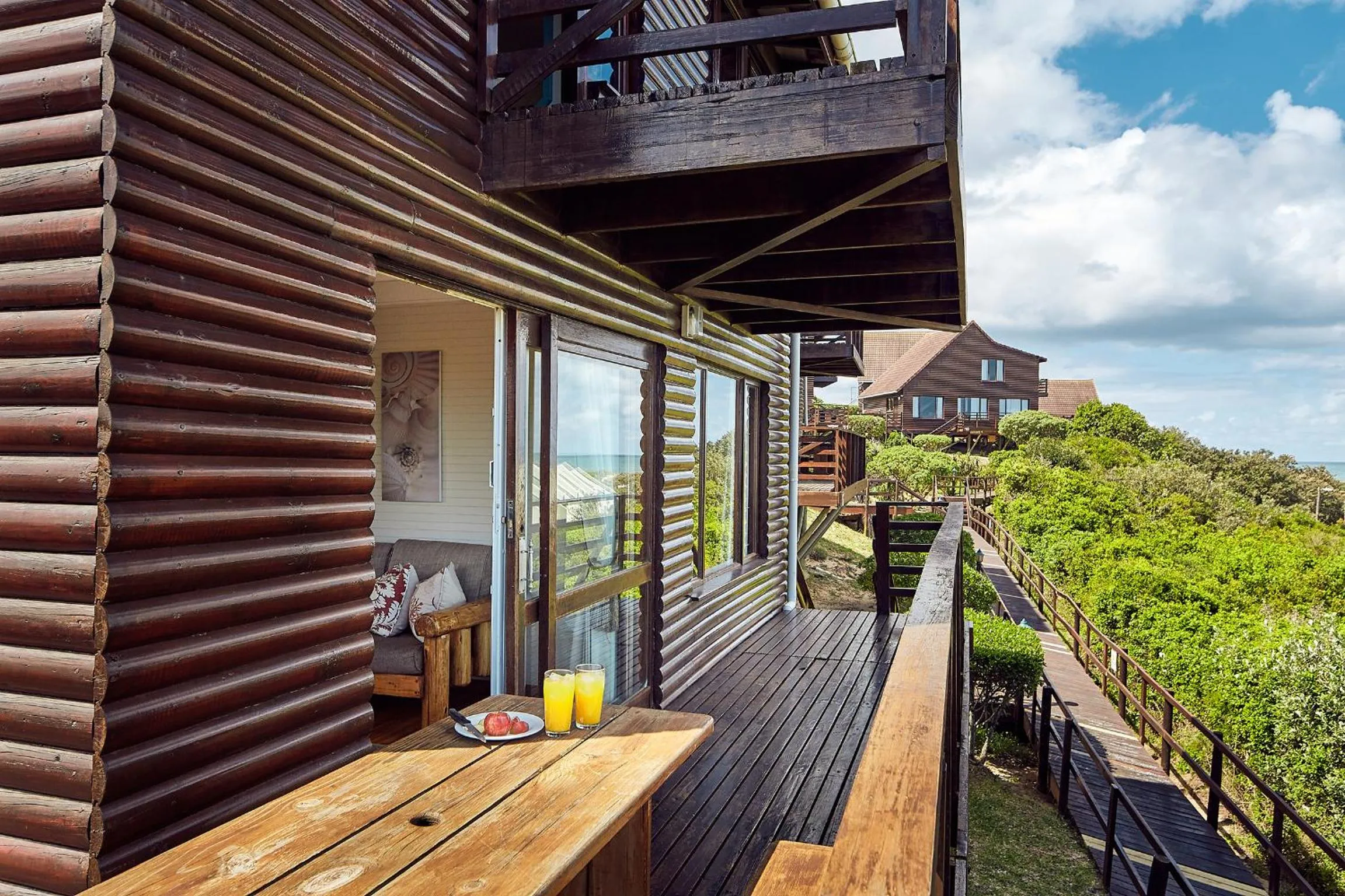 Balcony/Terrace in First Group Kowie River Chalets