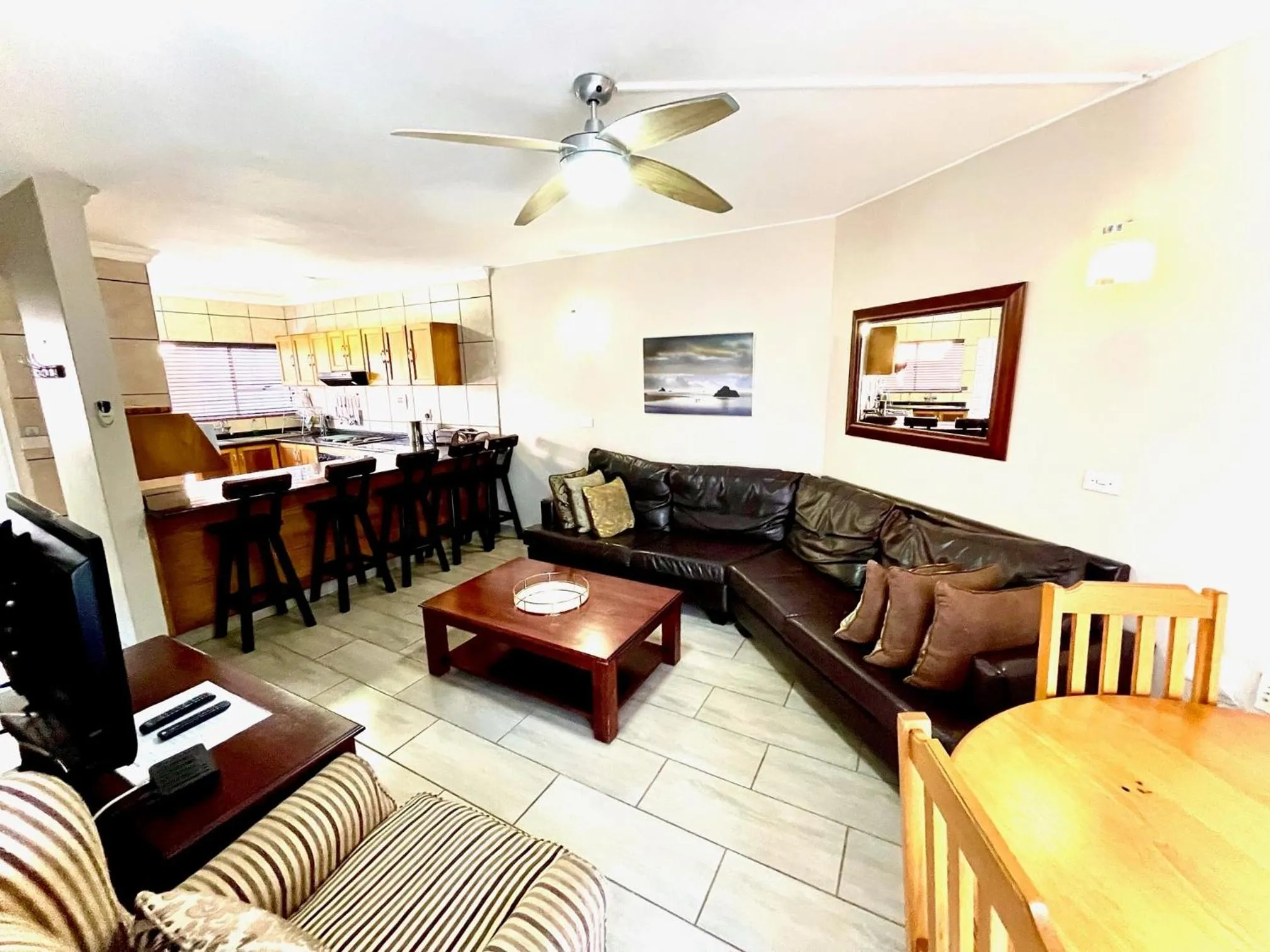 Living room in Perna Perna Lodge St Lucia