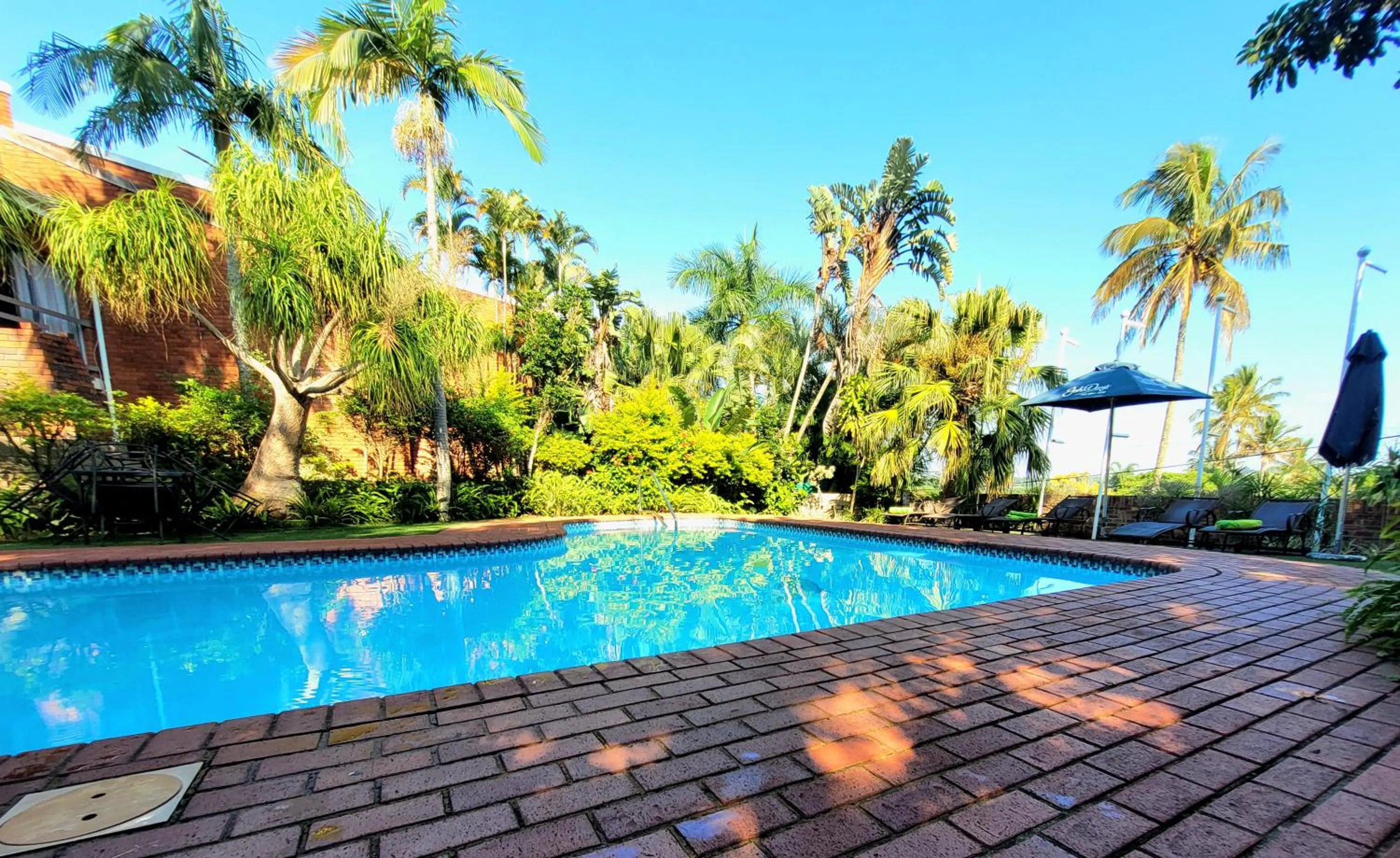 Pool view in Perna Perna Lodge St Lucia