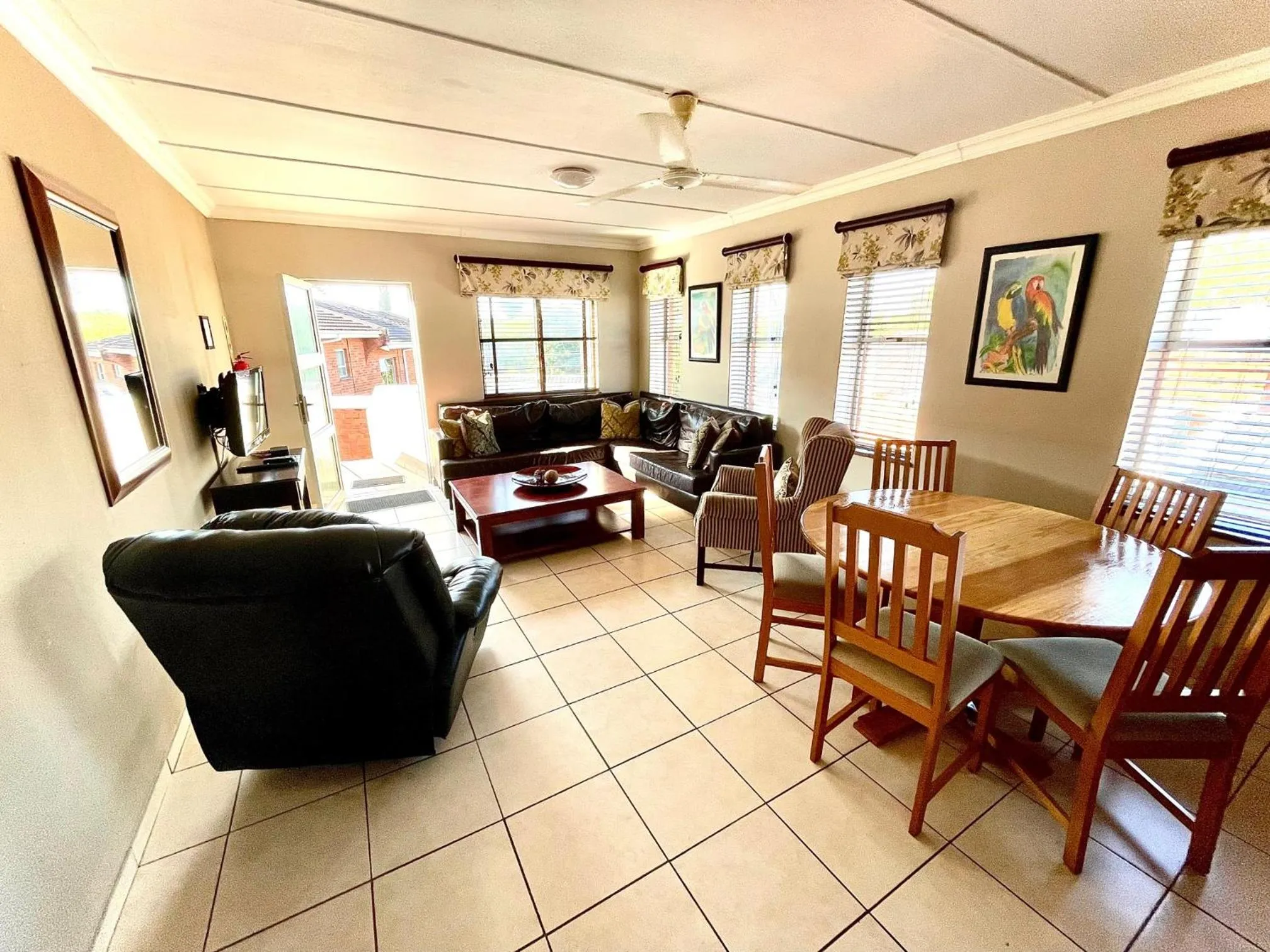 Living room in Perna Perna Lodge St Lucia
