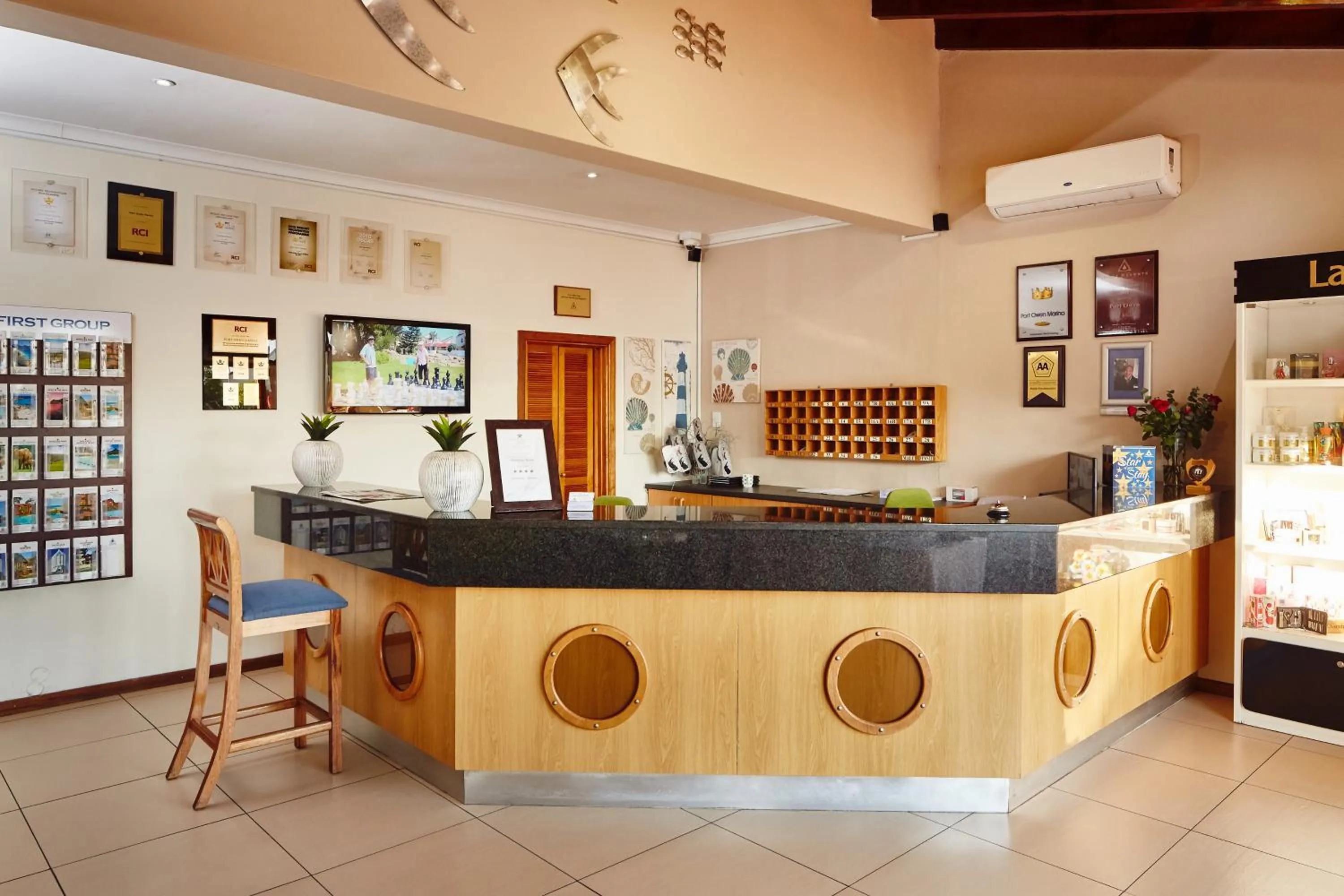 Lobby or reception in First Group Port Owen Marina