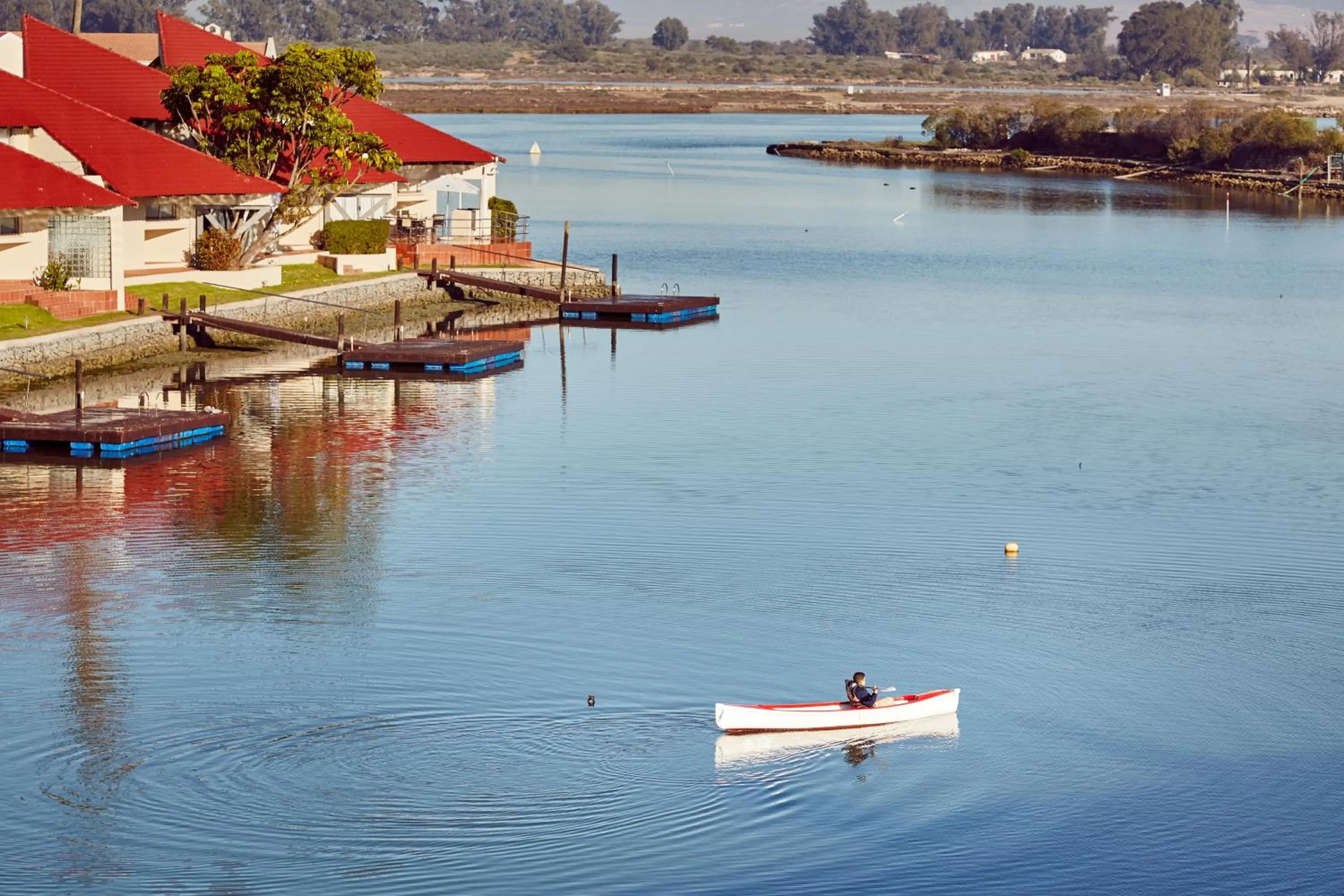 Canoeing in First Group Port Owen Marina