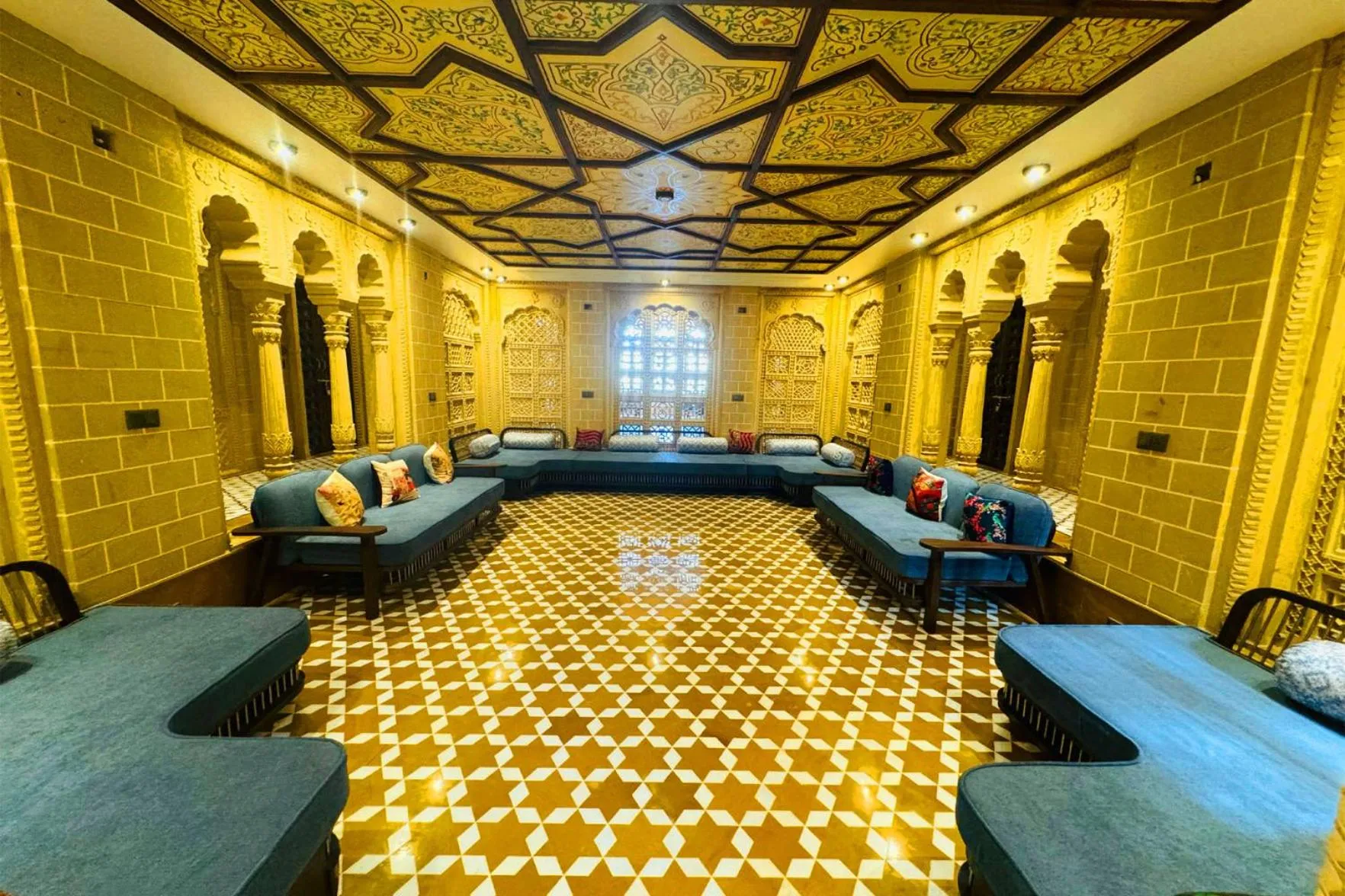 Living room in Guulab Haveli - Opp Fort