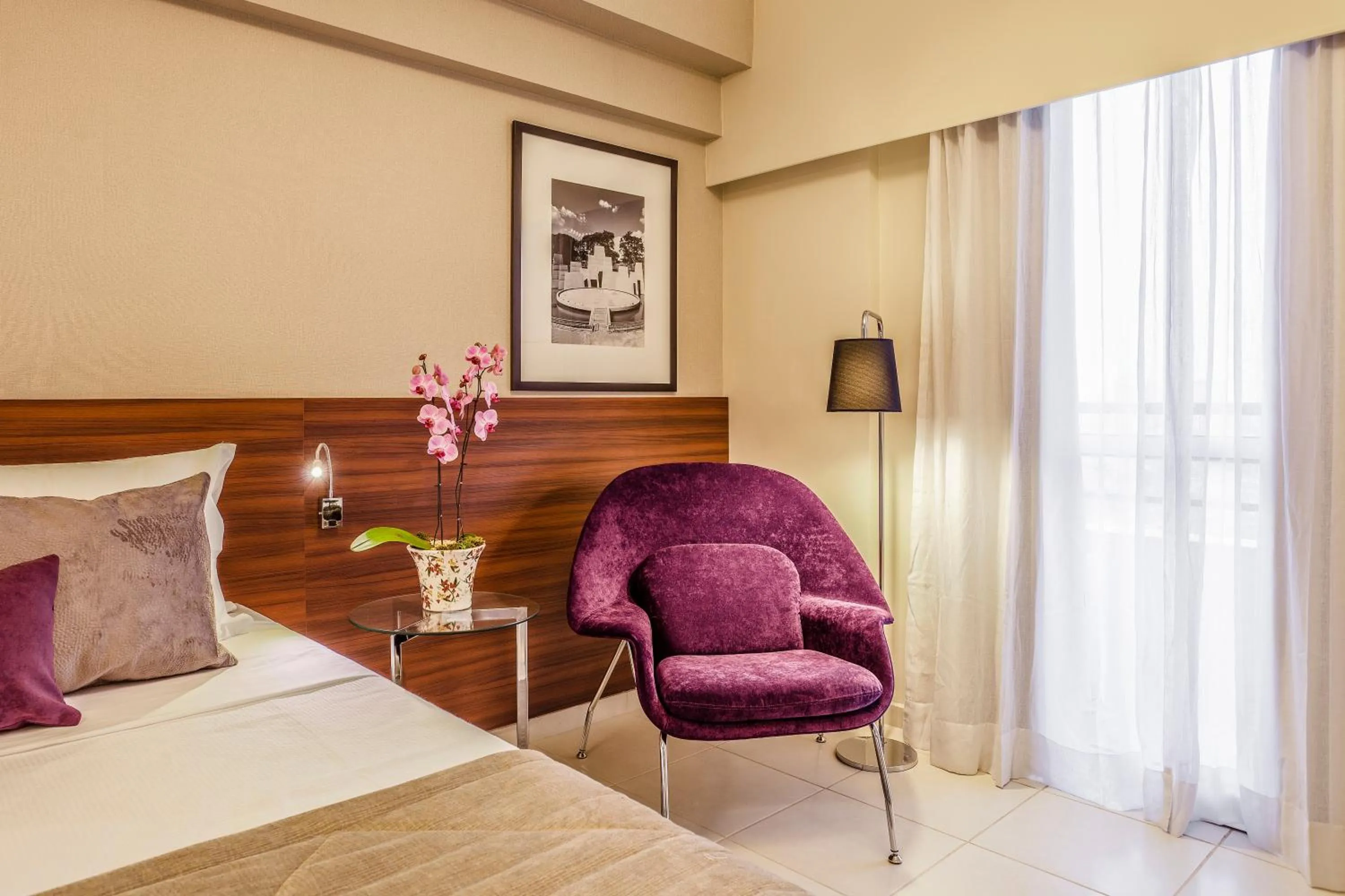 Bedroom, Bed in Blue Tree Towers Bauru