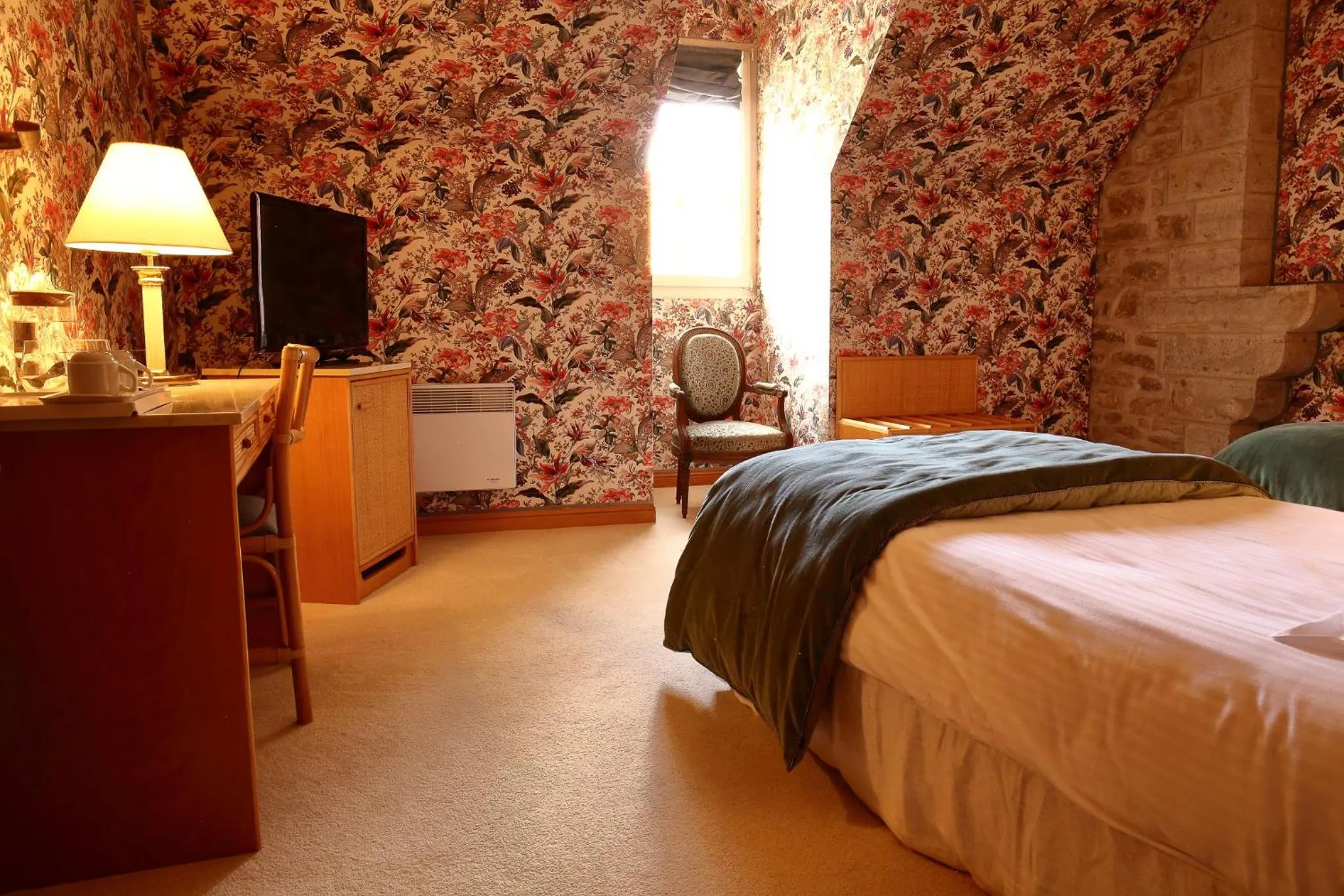 Bed in Château de Bournel