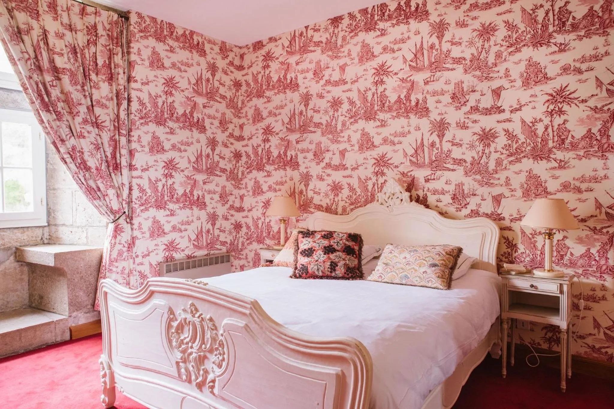 Bed in Château de Bournel