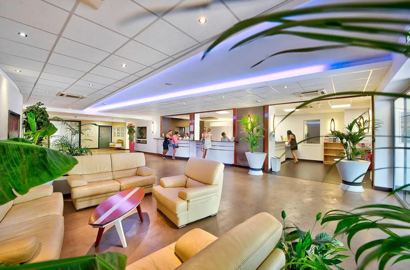 Lobby or reception in Hôtel Club la Font des Horts