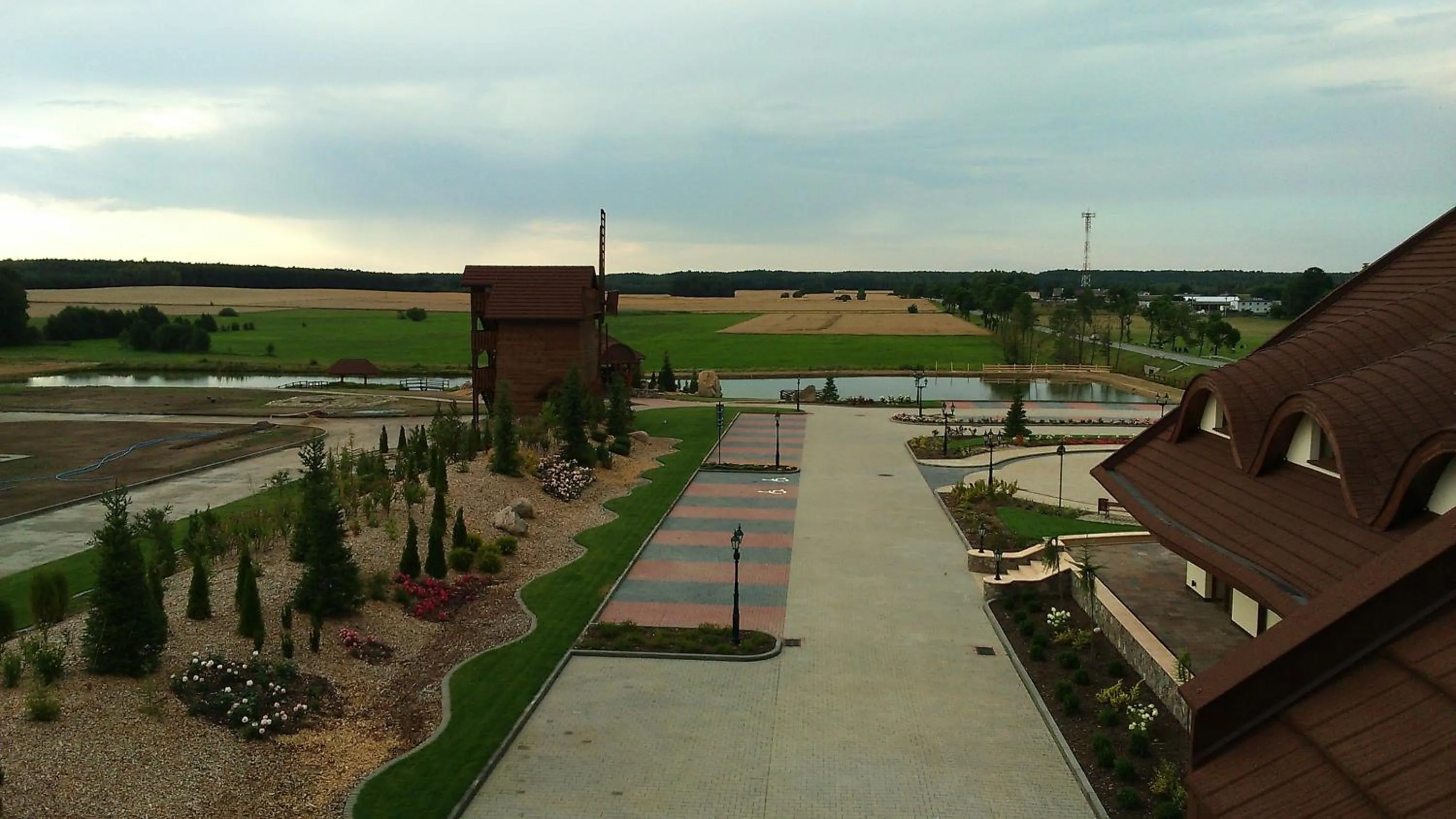 Garden view in Zajazd Sebory