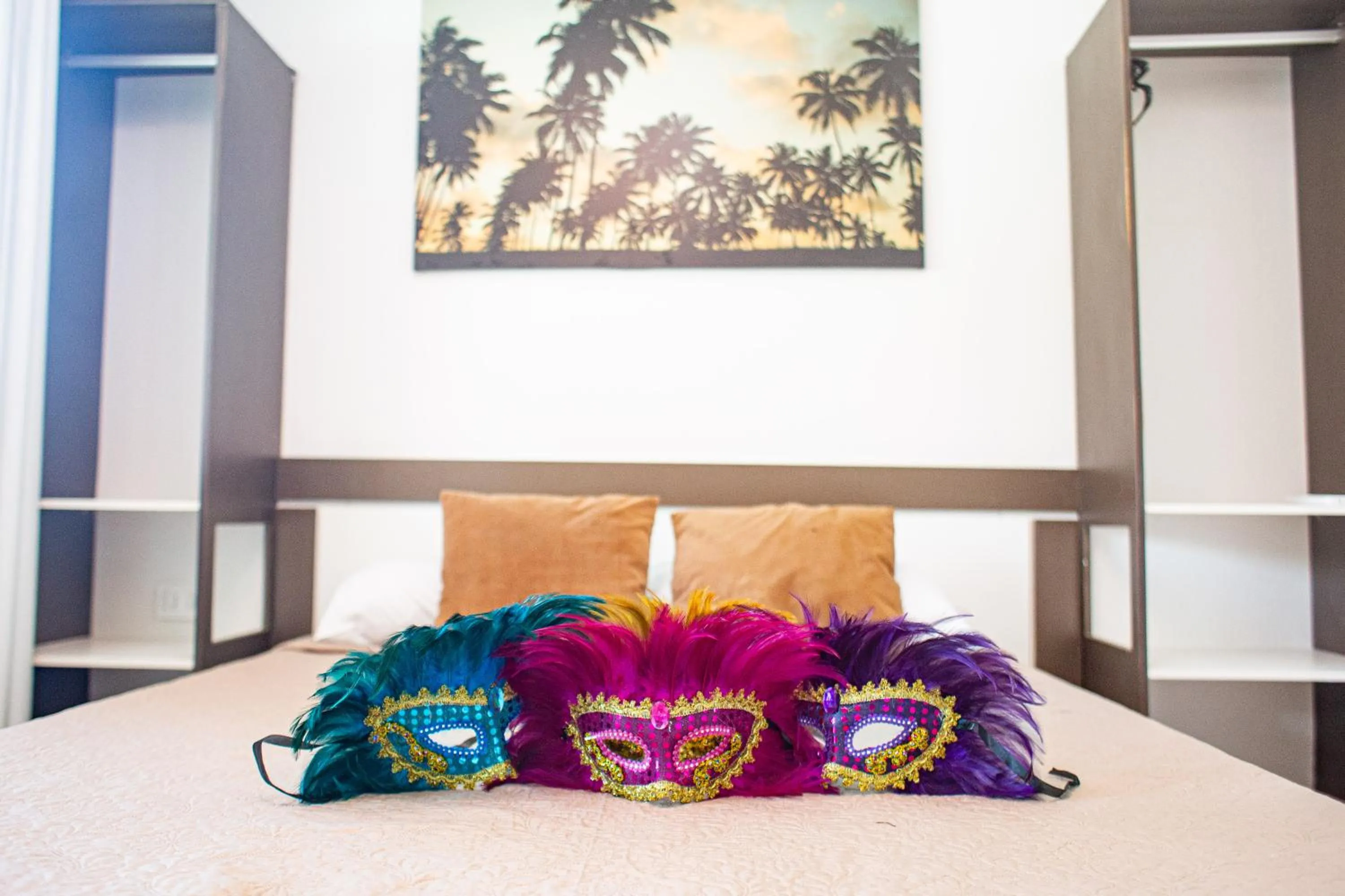 Bed in Pousada Ondas do Mar