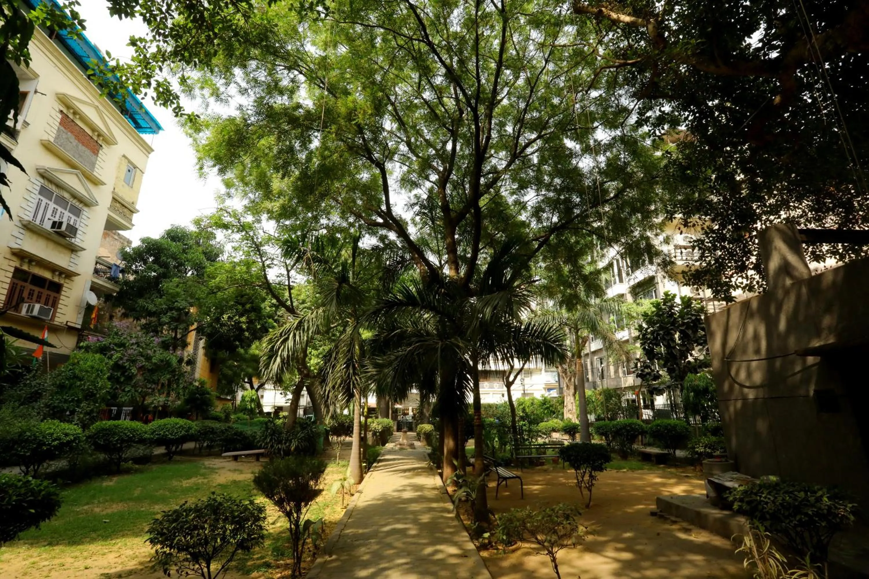 Garden view in Hotel Swisston Palace