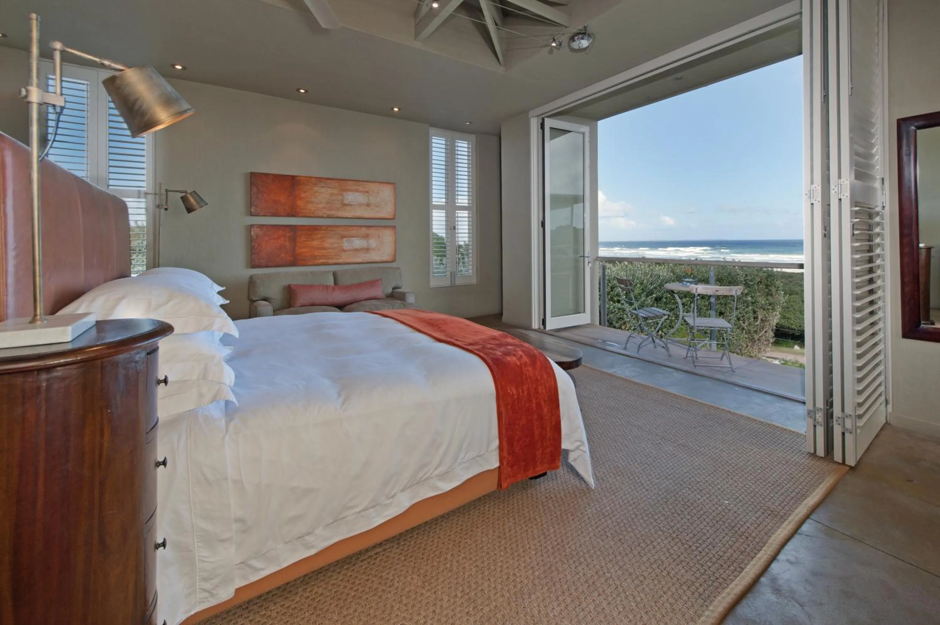 Patio, Bed in Mosselberg on Grotto Beach