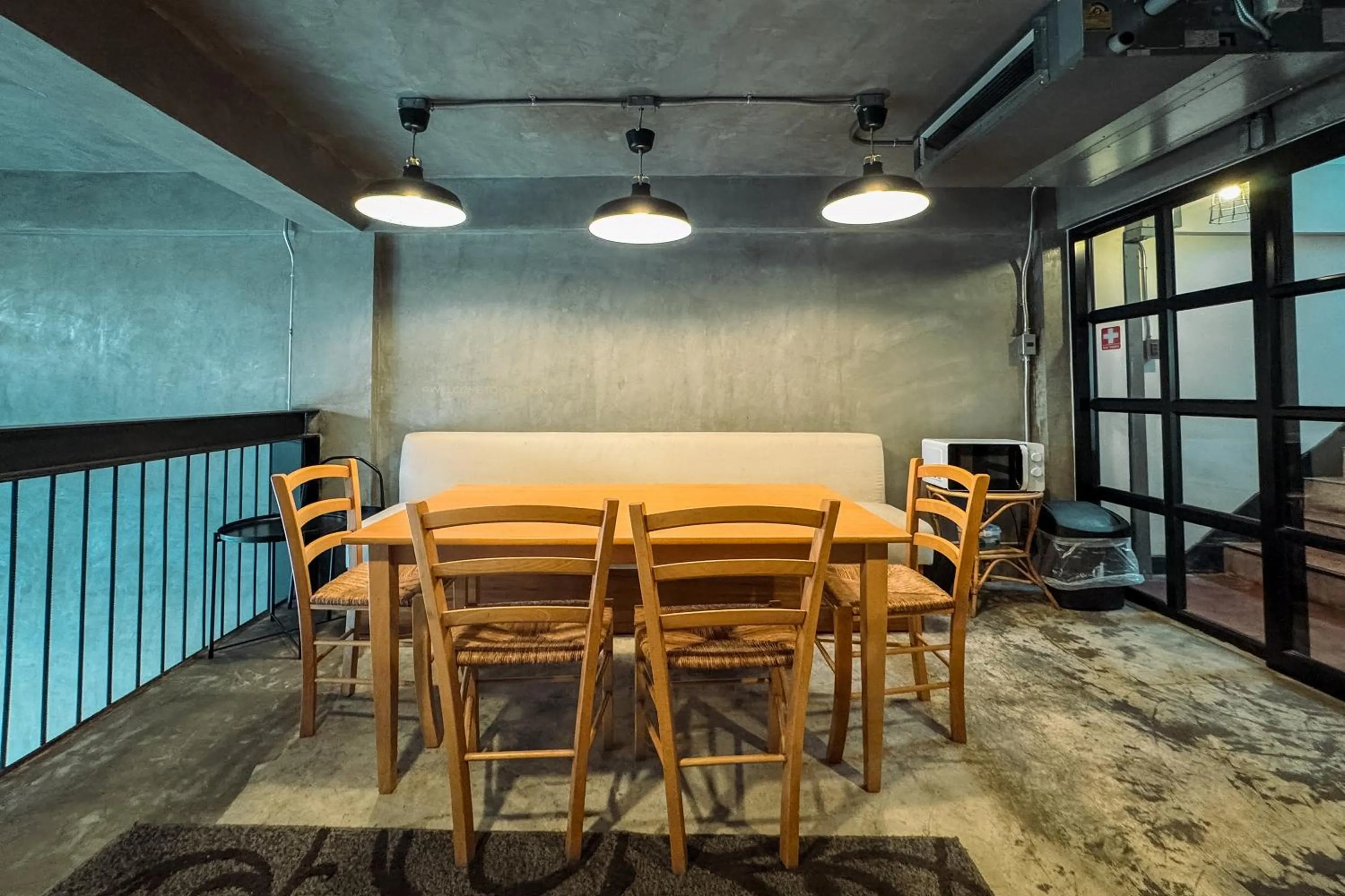 Dining area in Once in a Blue Moon Cafe and Hostel