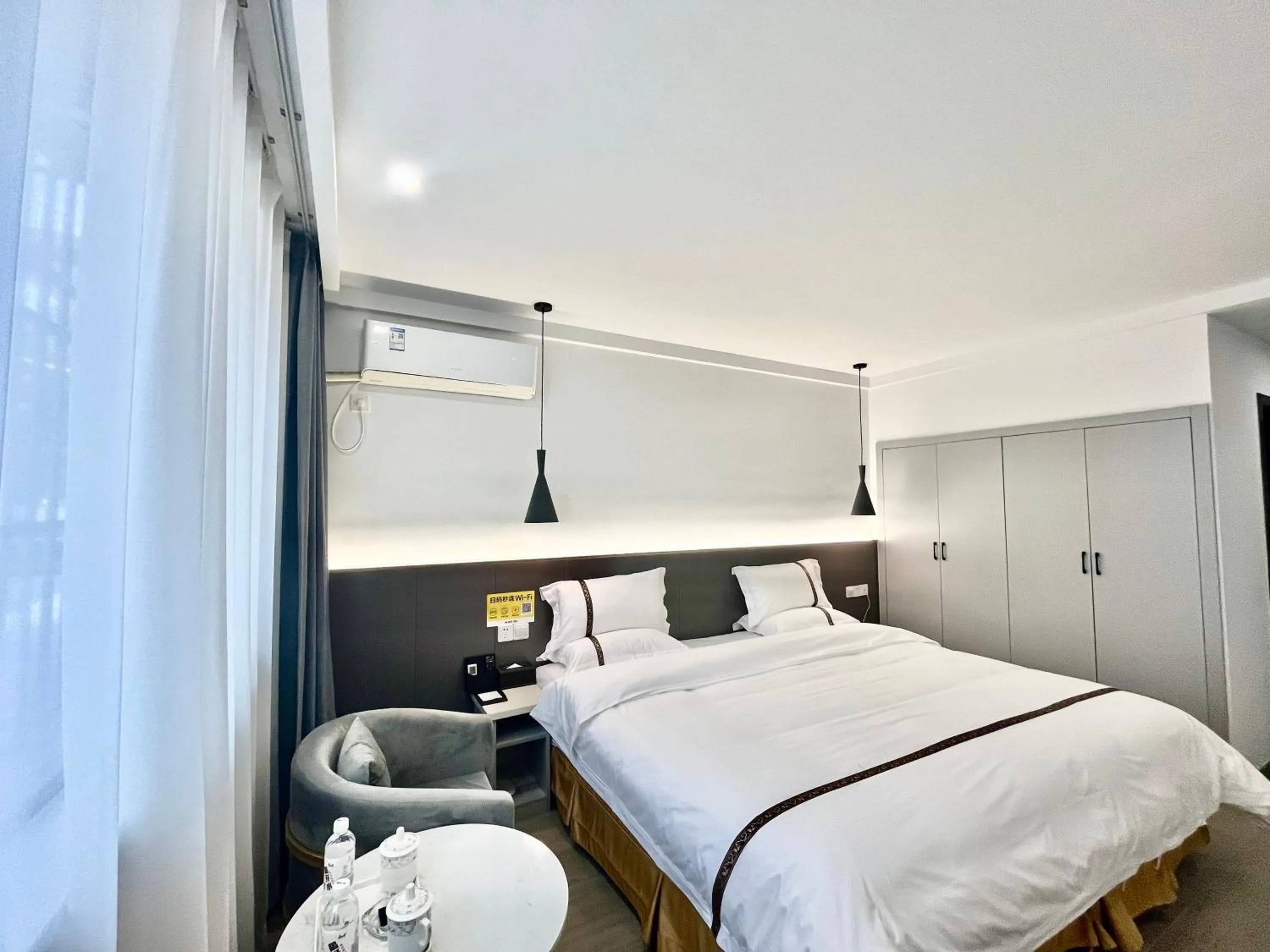 Bed in Tianshui Times Hotel Zhangjiagang