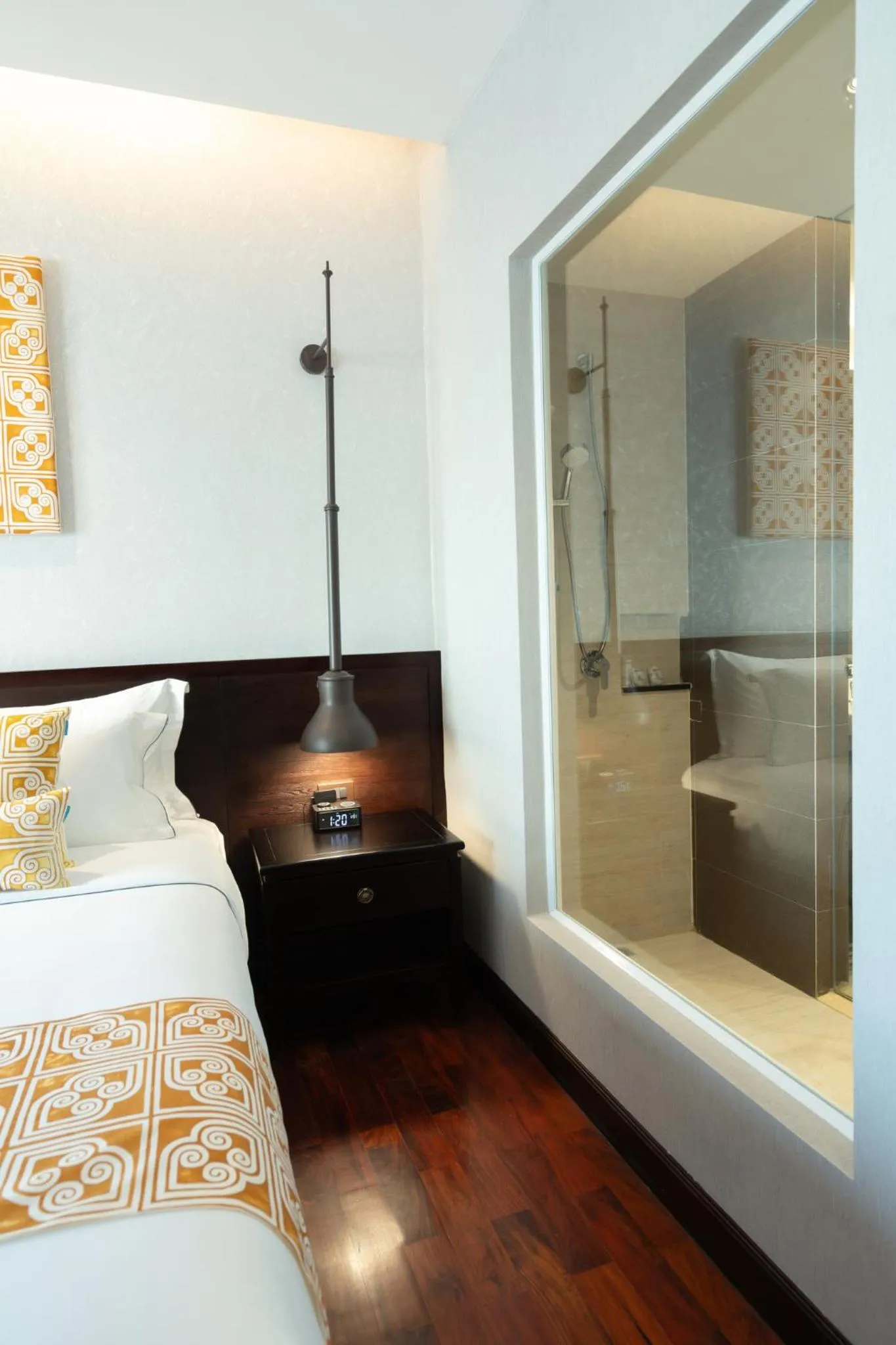 Bed in Mintra Hotel Vientiane