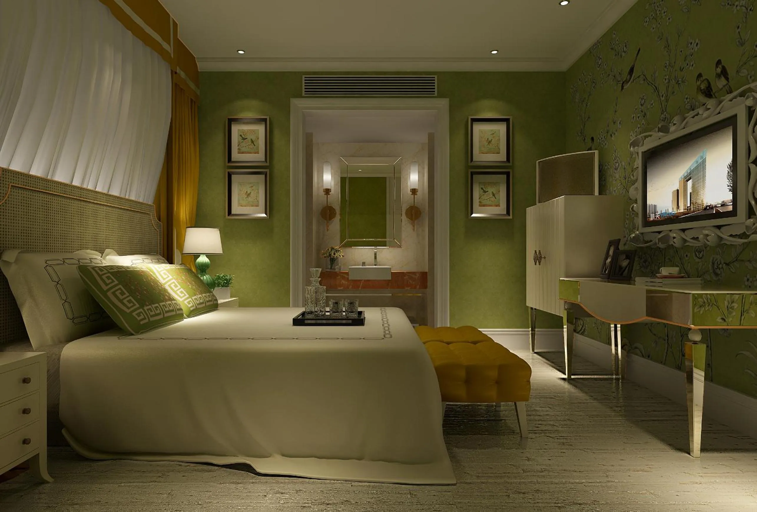 Photo of the whole room, Bed in Beijing Dieshang Boutique Hotel