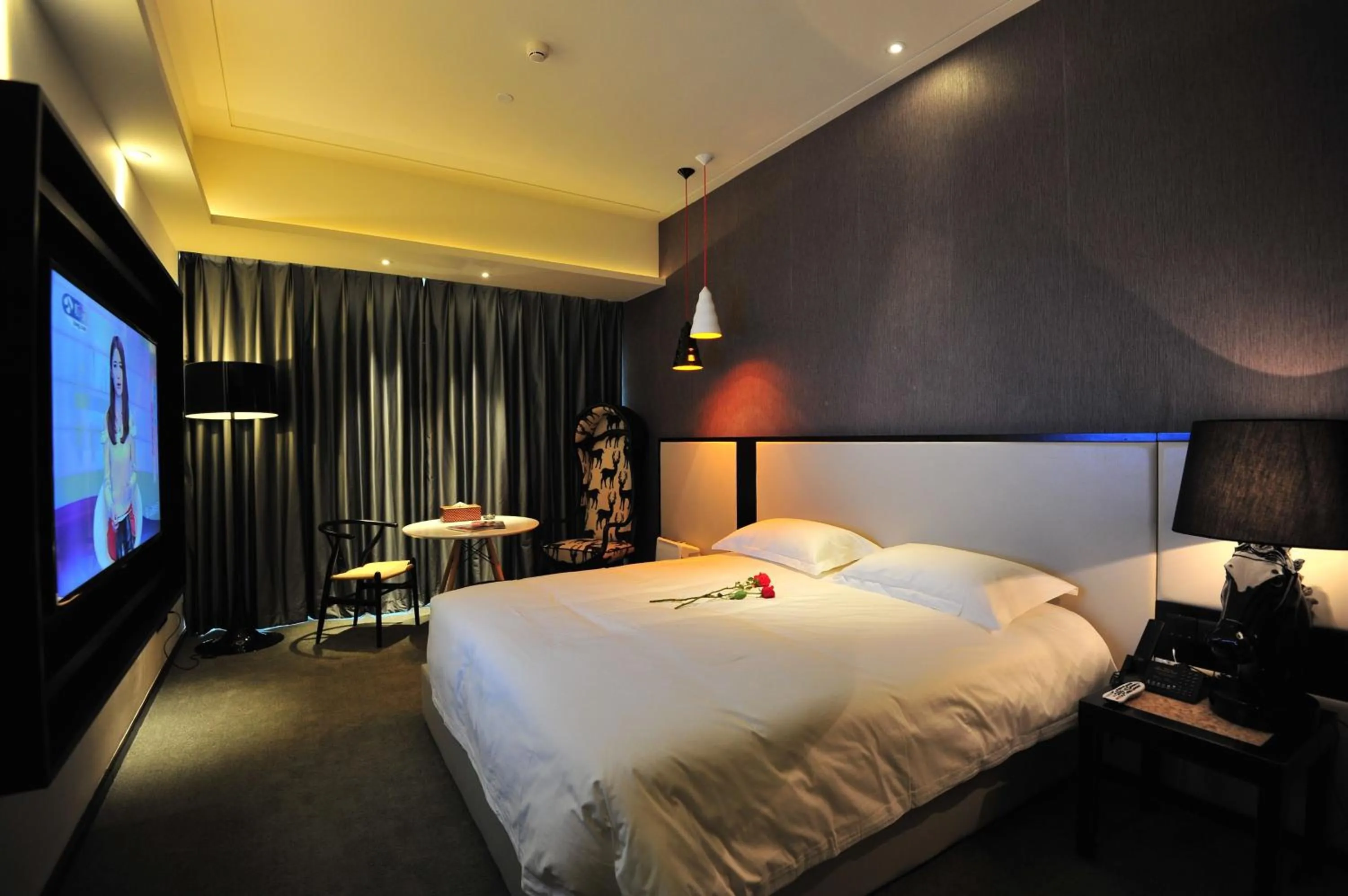 Bed in Beijing Dieshang Boutique Hotel