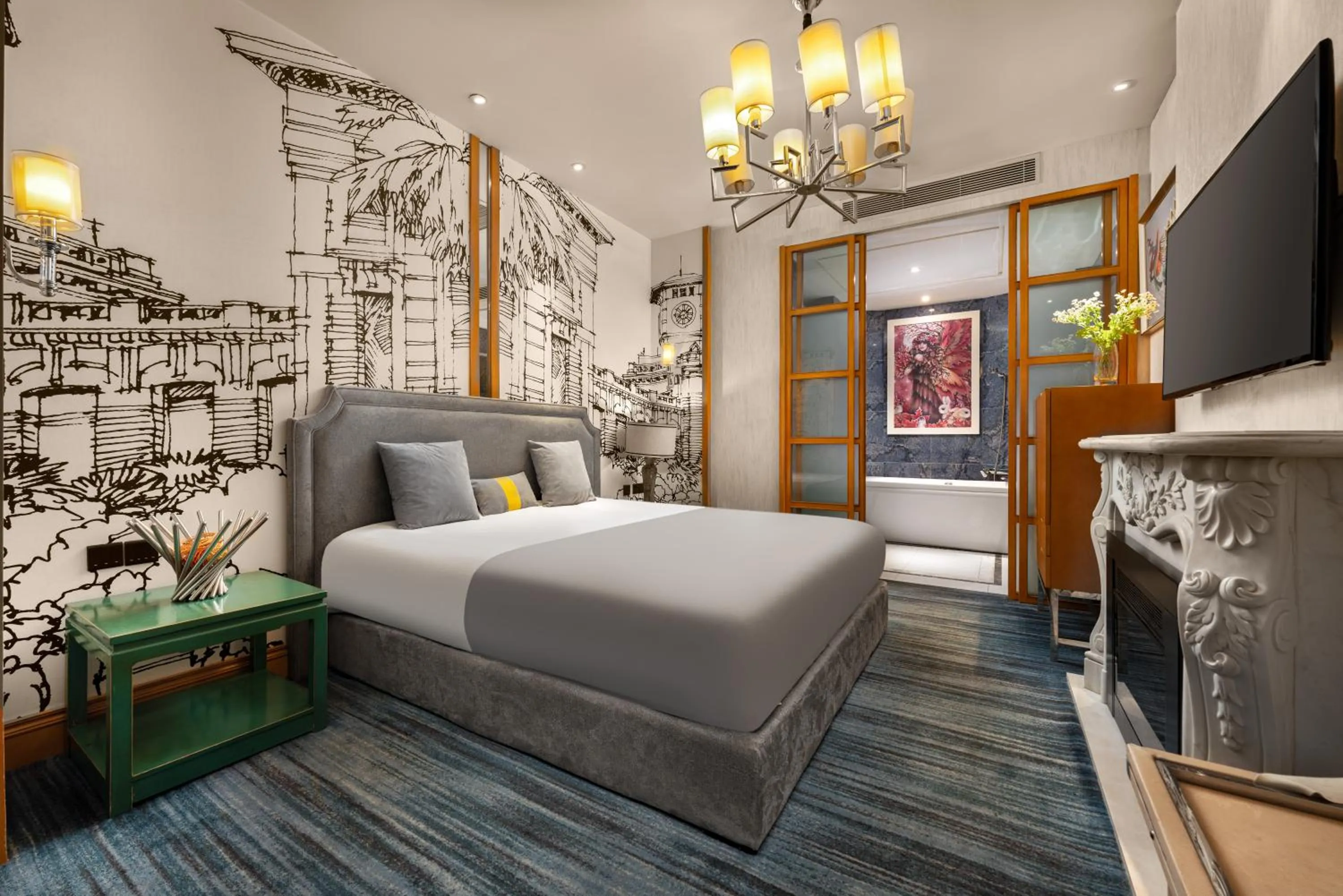 Bed in Beijing Dieshang Boutique Hotel