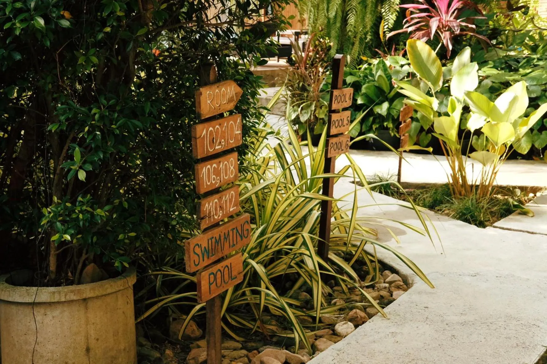 Garden in Le Pes Villas