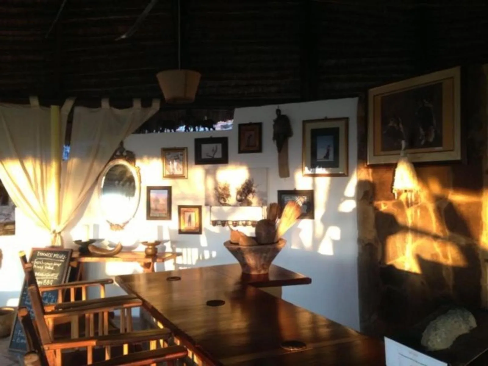 Seating area in Mikumi Wilderness Camp